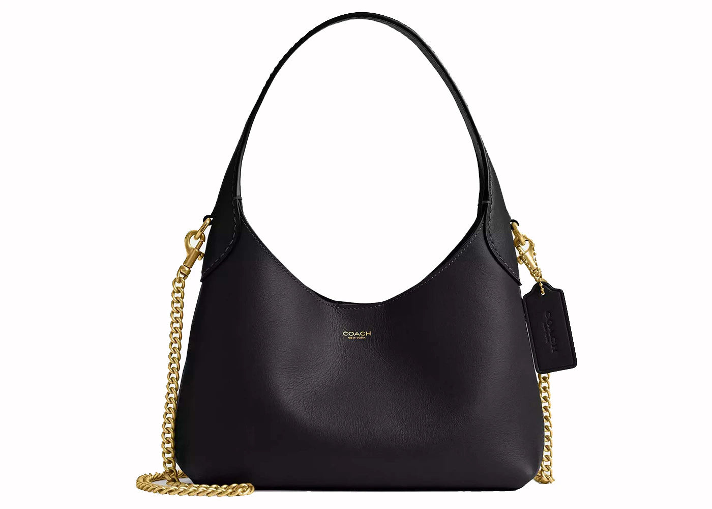 Coach Brooklyn Shoulder Bag 23 Brass/Black