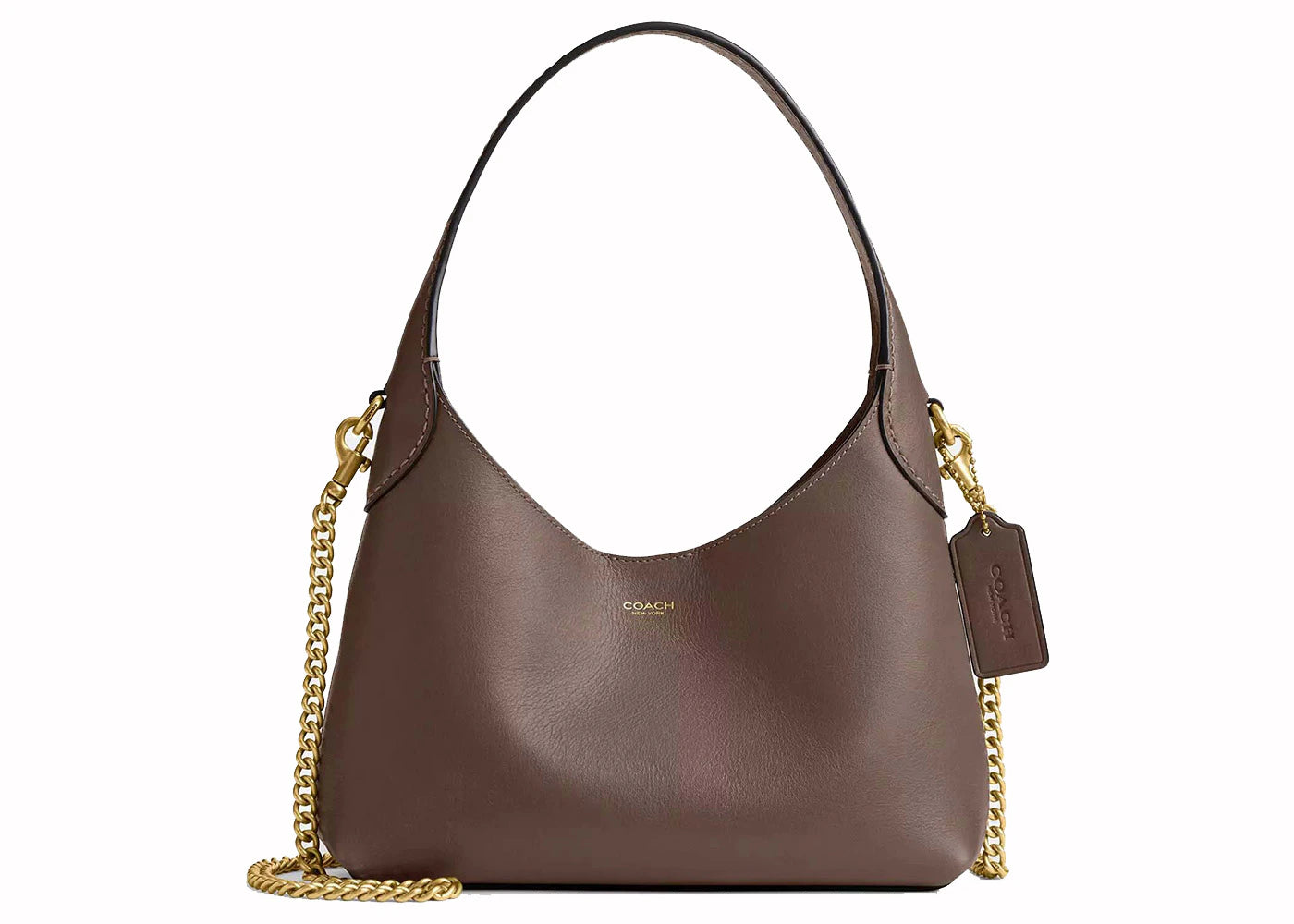 Coach Brooklyn Shoulder Bag 23 Brass/Dark Stone