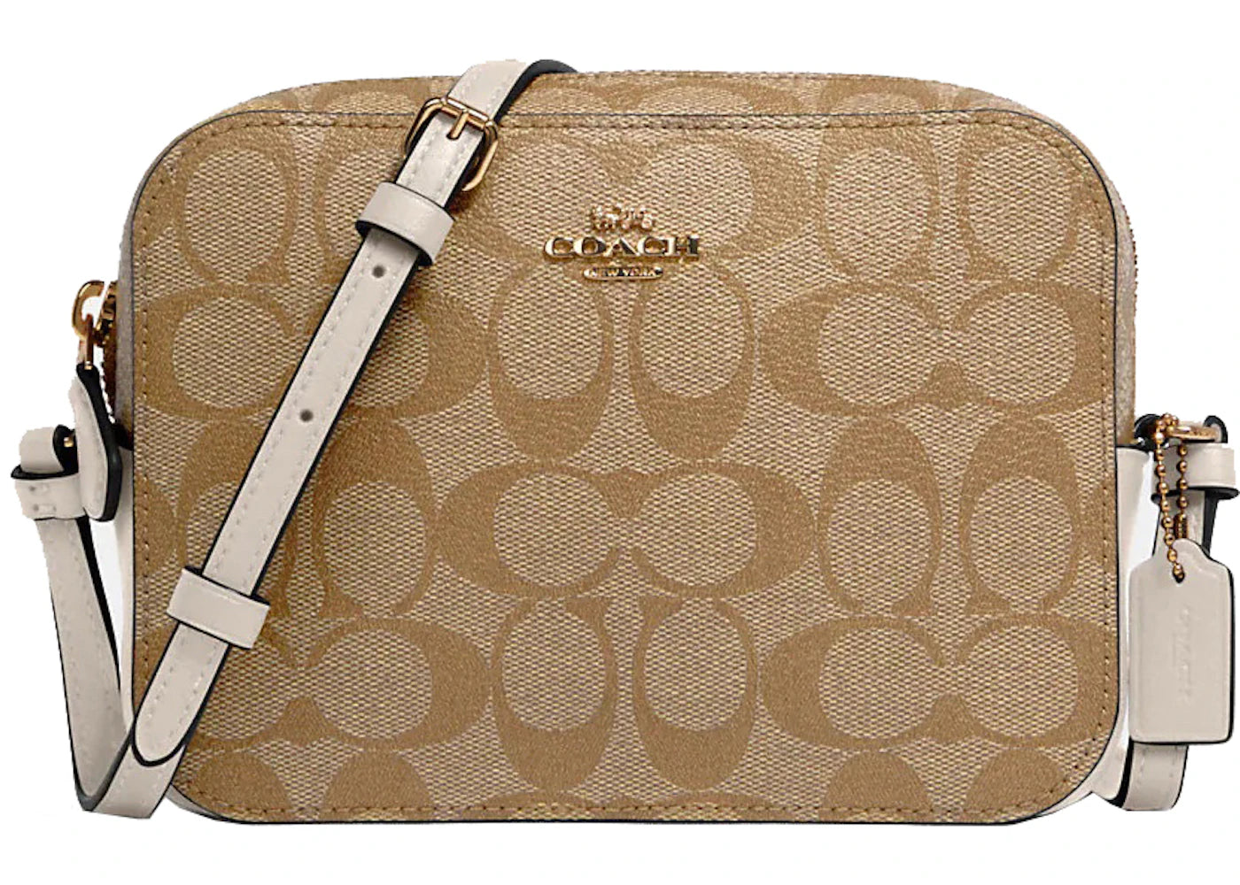 Coach Camera Crossbody Bag Mini Light Khaki/Chalk