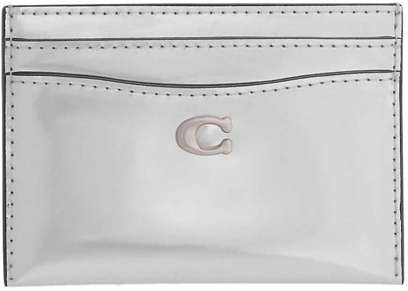 Coach Essential Card Case Silver/Silver