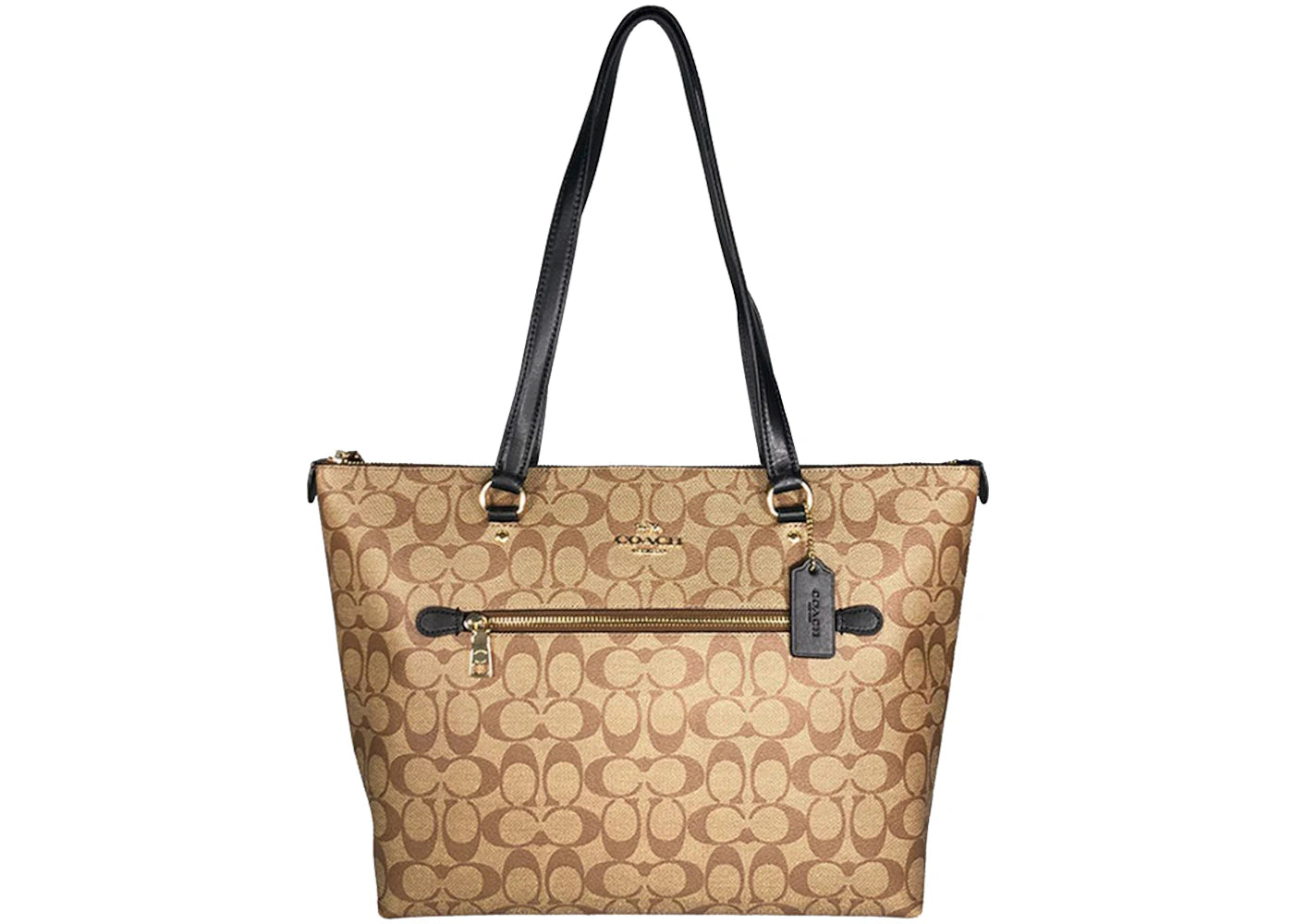 Coach Gallery Tote Bag Signature Canvas Brown