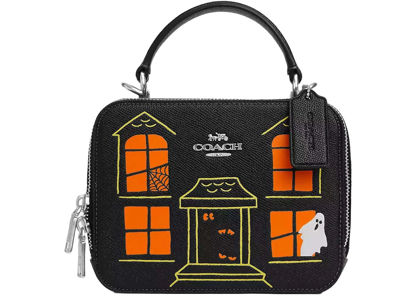 Coach Halloween Haunted House Crossbody Bag Black