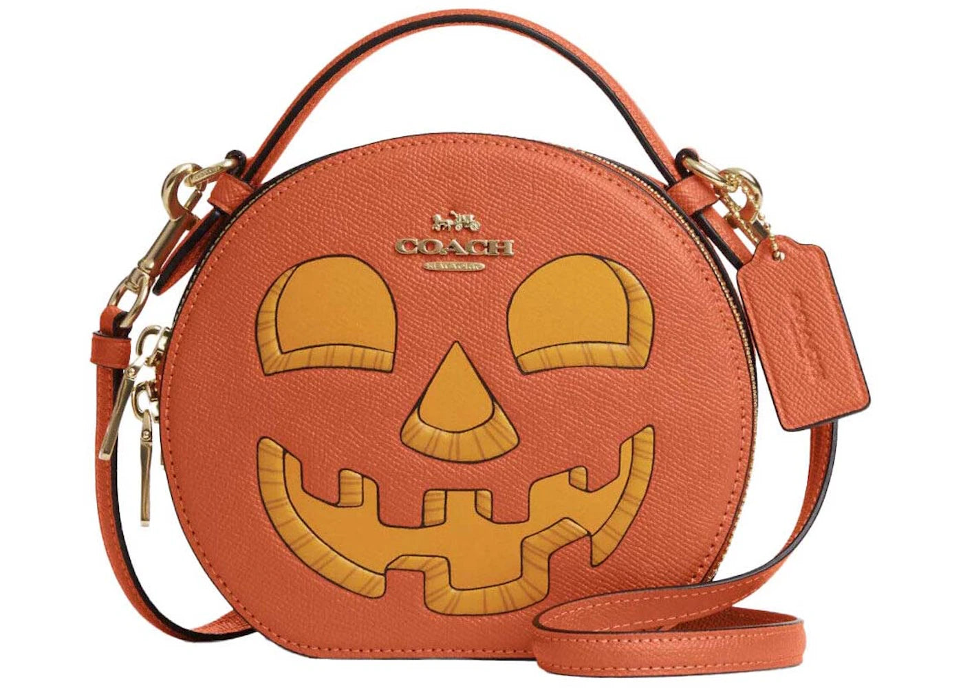 Coach Halloween Pumpkin Purse Crossbody Orange