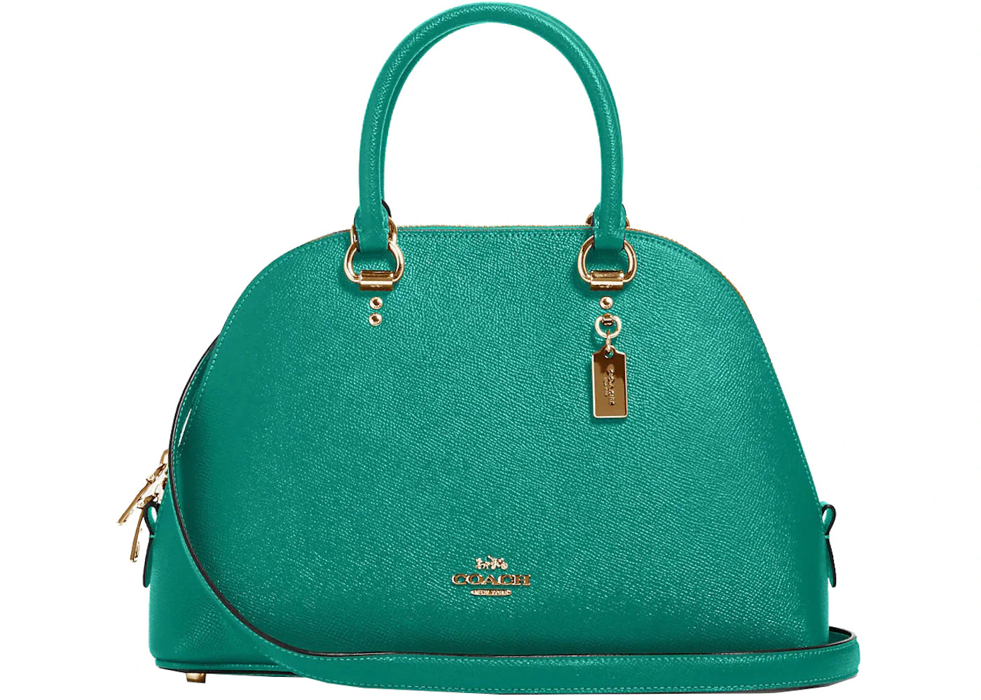 Coach Katy Satchel Dome Bag Medium Bright Jade