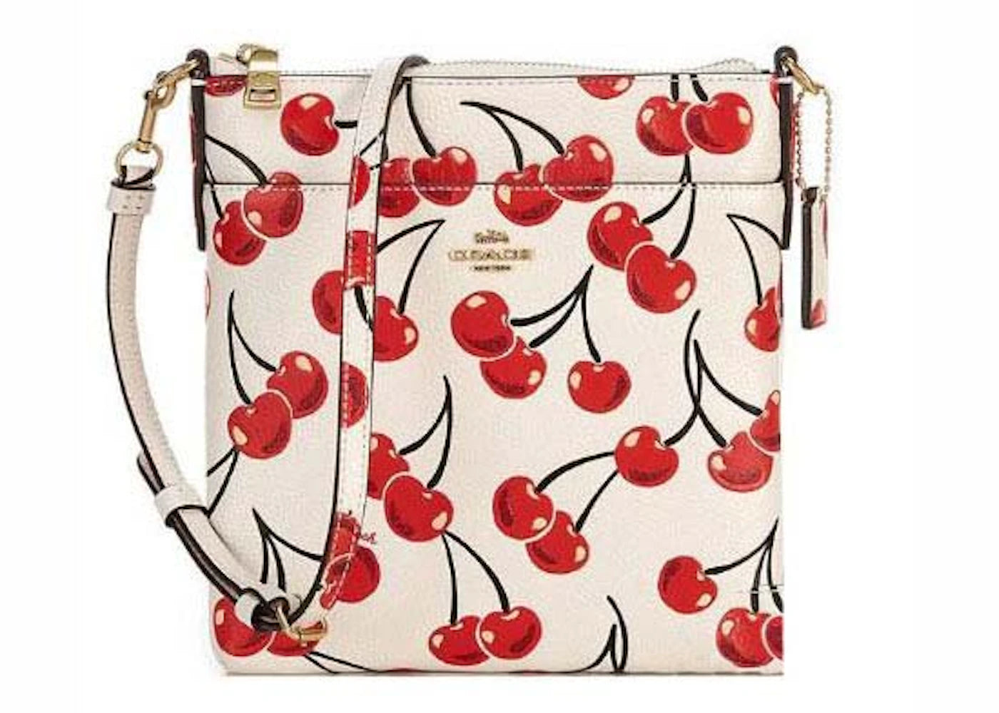 Coach Kitt Messenger Crossbody Bag Cherry Print