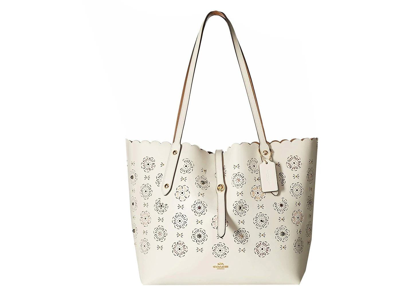 Coach Market Tote Bag Large Light Chalk