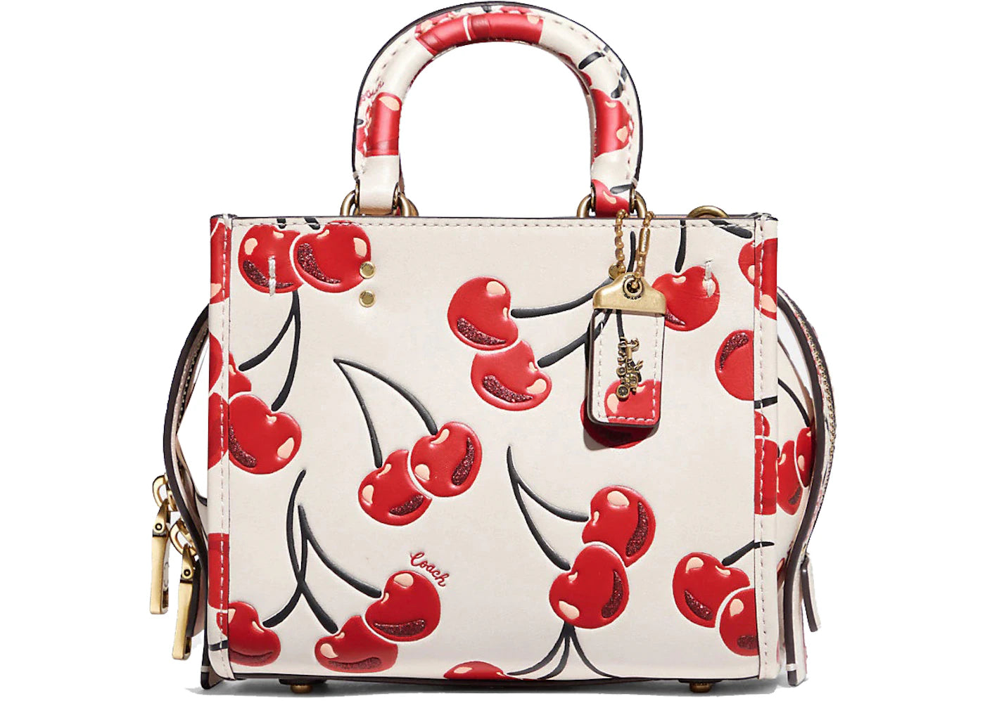 Coach Rogue 17 With Cherry Print Chalk/Multicolor