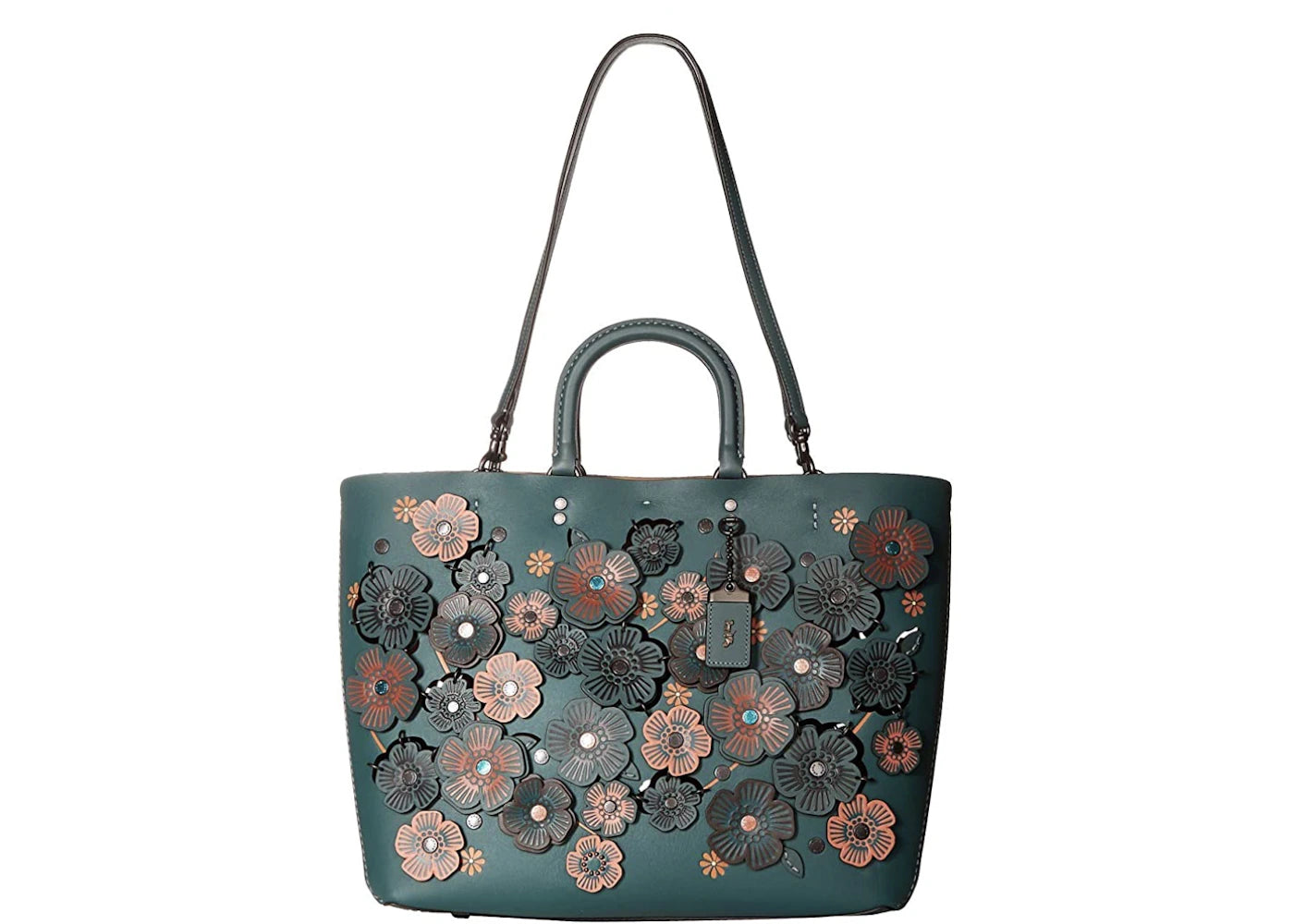 Coach Rogue Tote Bag Dark Turquoise