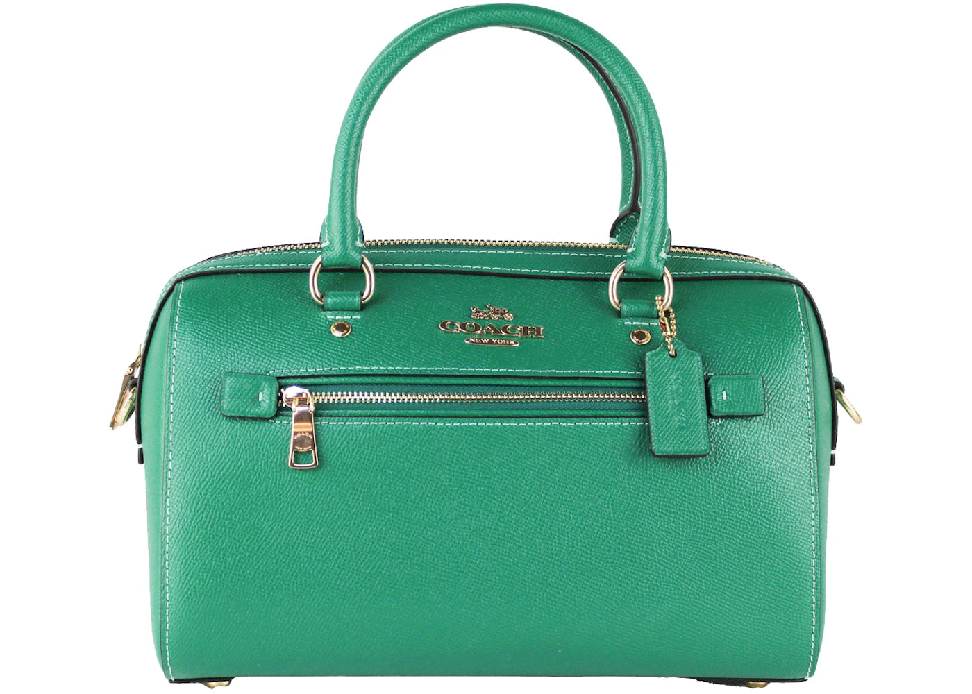 Coach Rowan Satchel Bag Medium Bright Jade