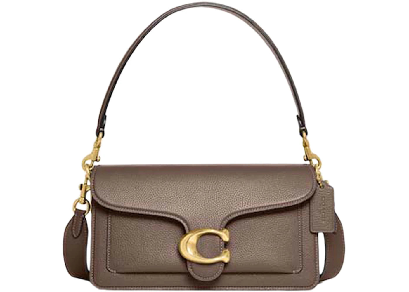 Coach Shoulder Bag Tabby 26 Brass/Dark Stone