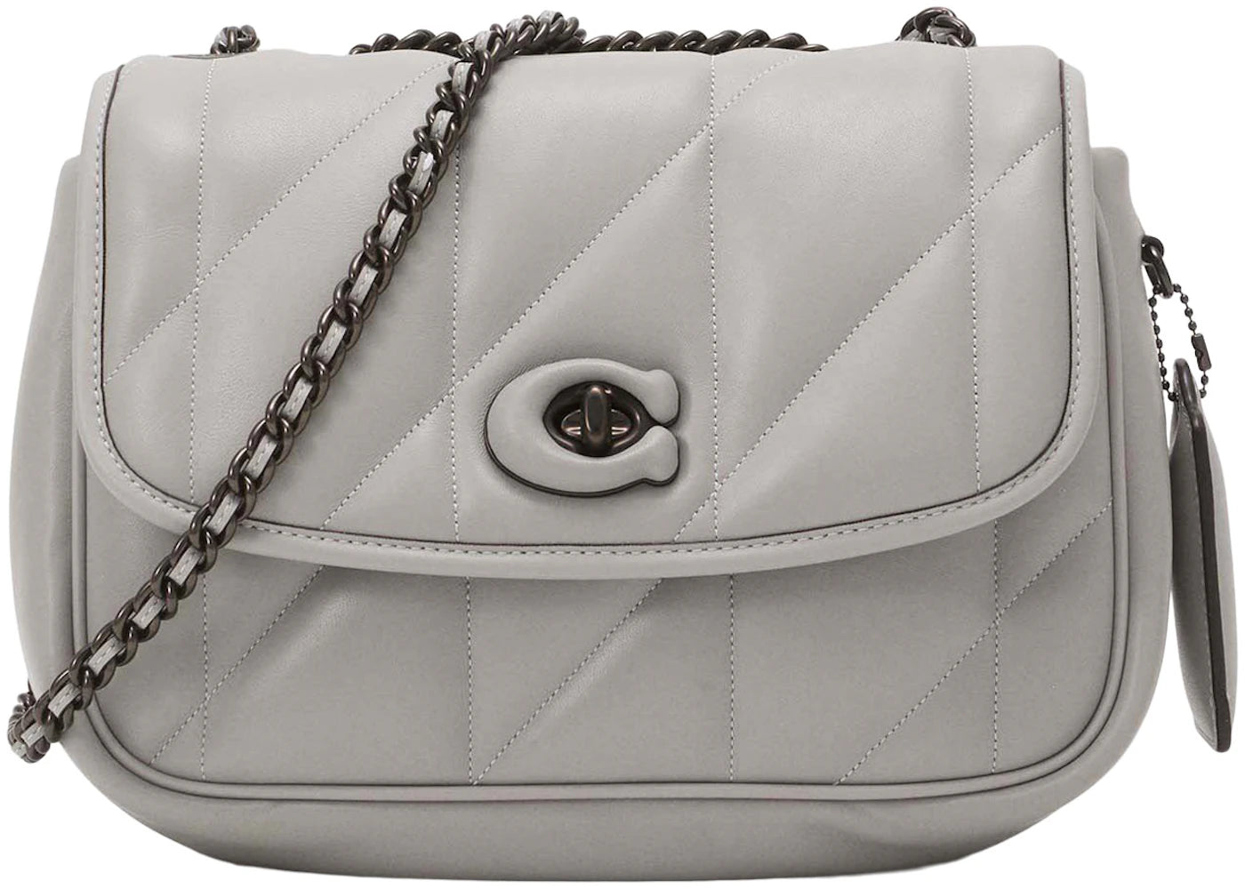 Coach Shoulder Bag with Quilting Pillow Madison Dove Grey