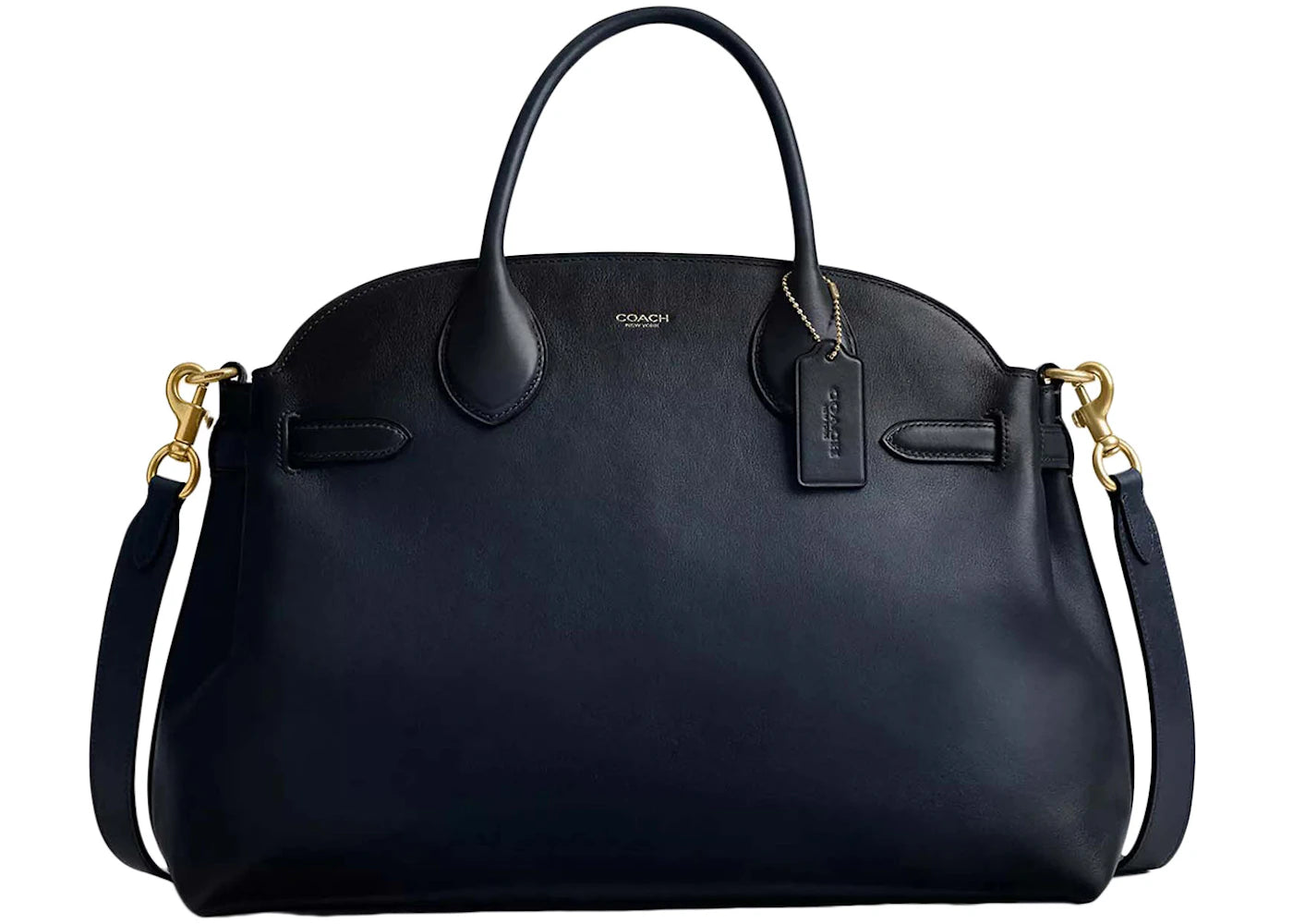 Coach Soft Empire Carryall Bag 40 Brass/Dark Navy