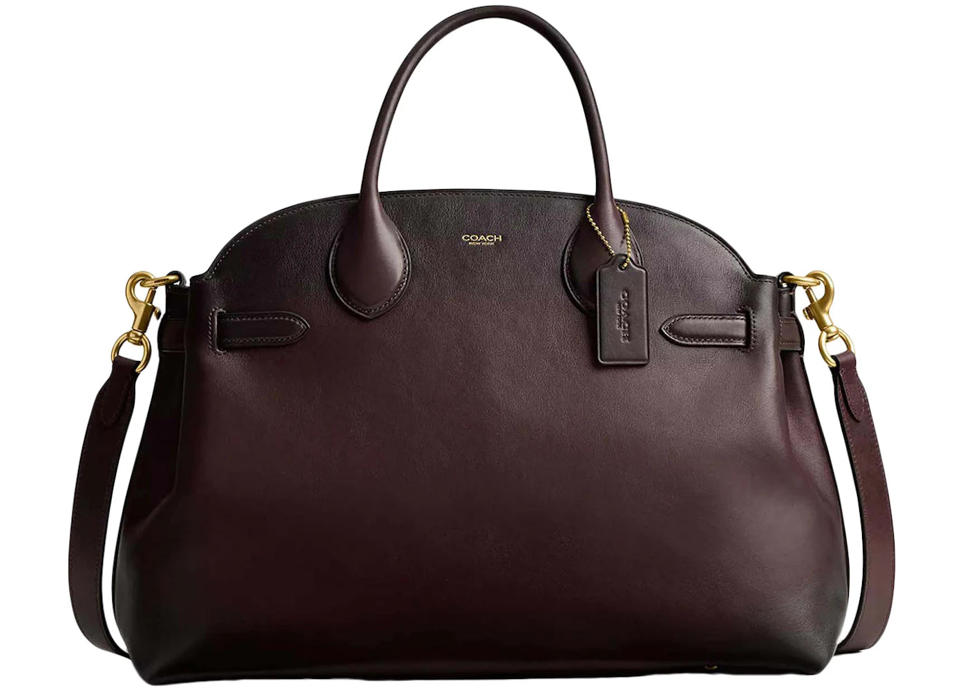 Coach Soft Empire Carryall Bag 40 Brass/Merlot