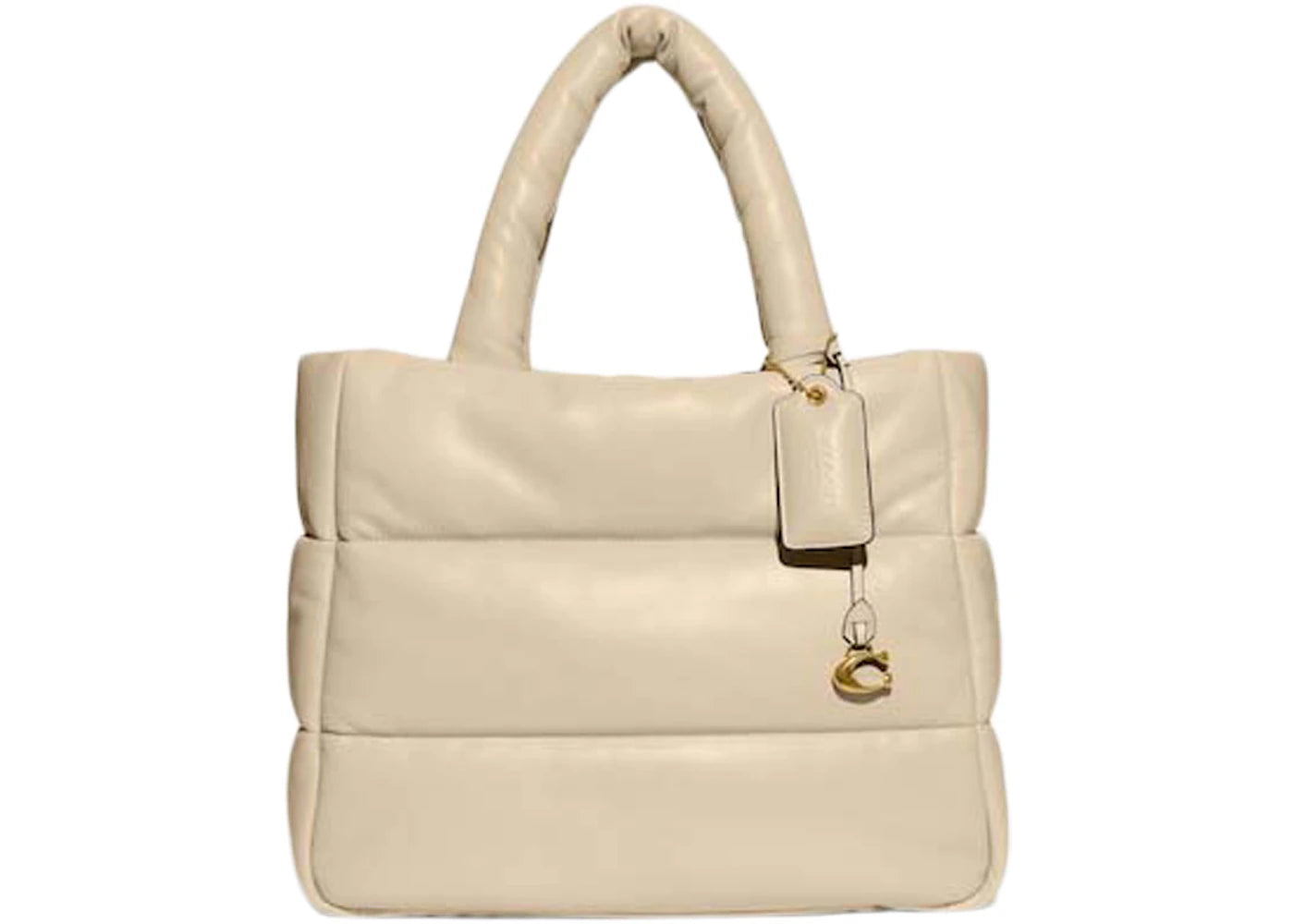 Coach Tote Pillow Brass/Ivory