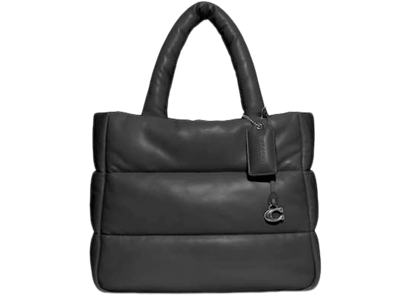 Coach Tote Pillow Silver/Black