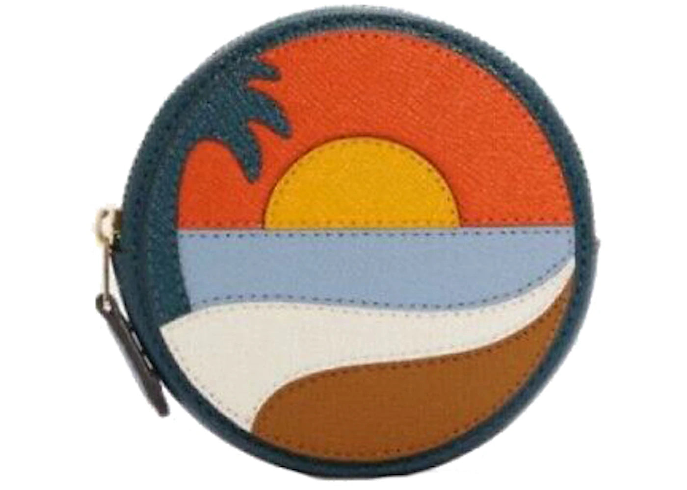 Coach Zip Coin Purse Beach Orange