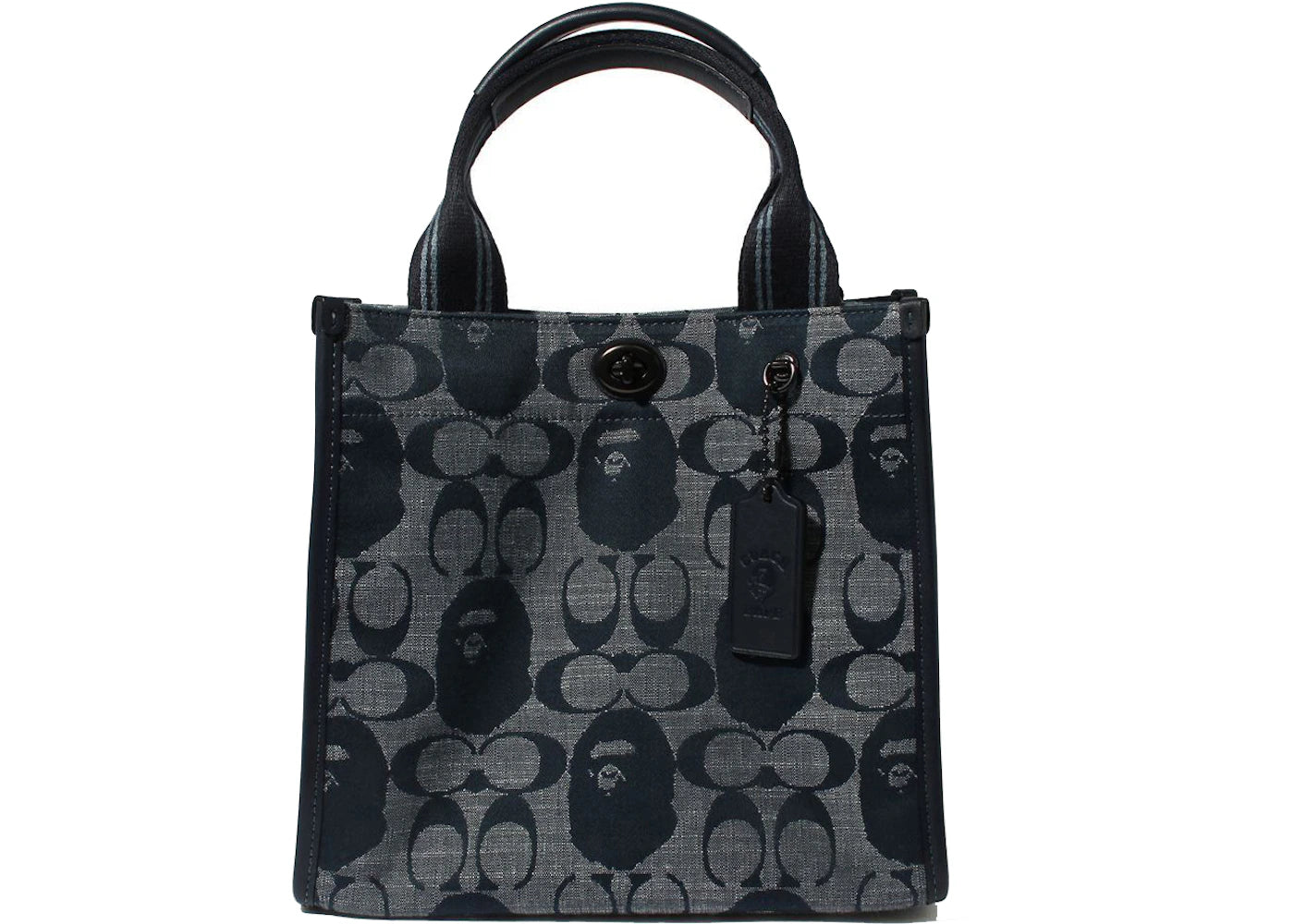 Coach x BAPE Canvas Tote 22 Navy