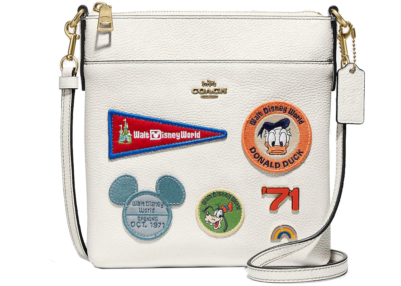 Coach x Disney Kitt Messenger Crossbody Chalk