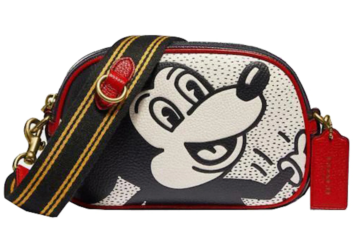 Coach x Disney Mickey Mouse Badge Camera Bag Small Black/White