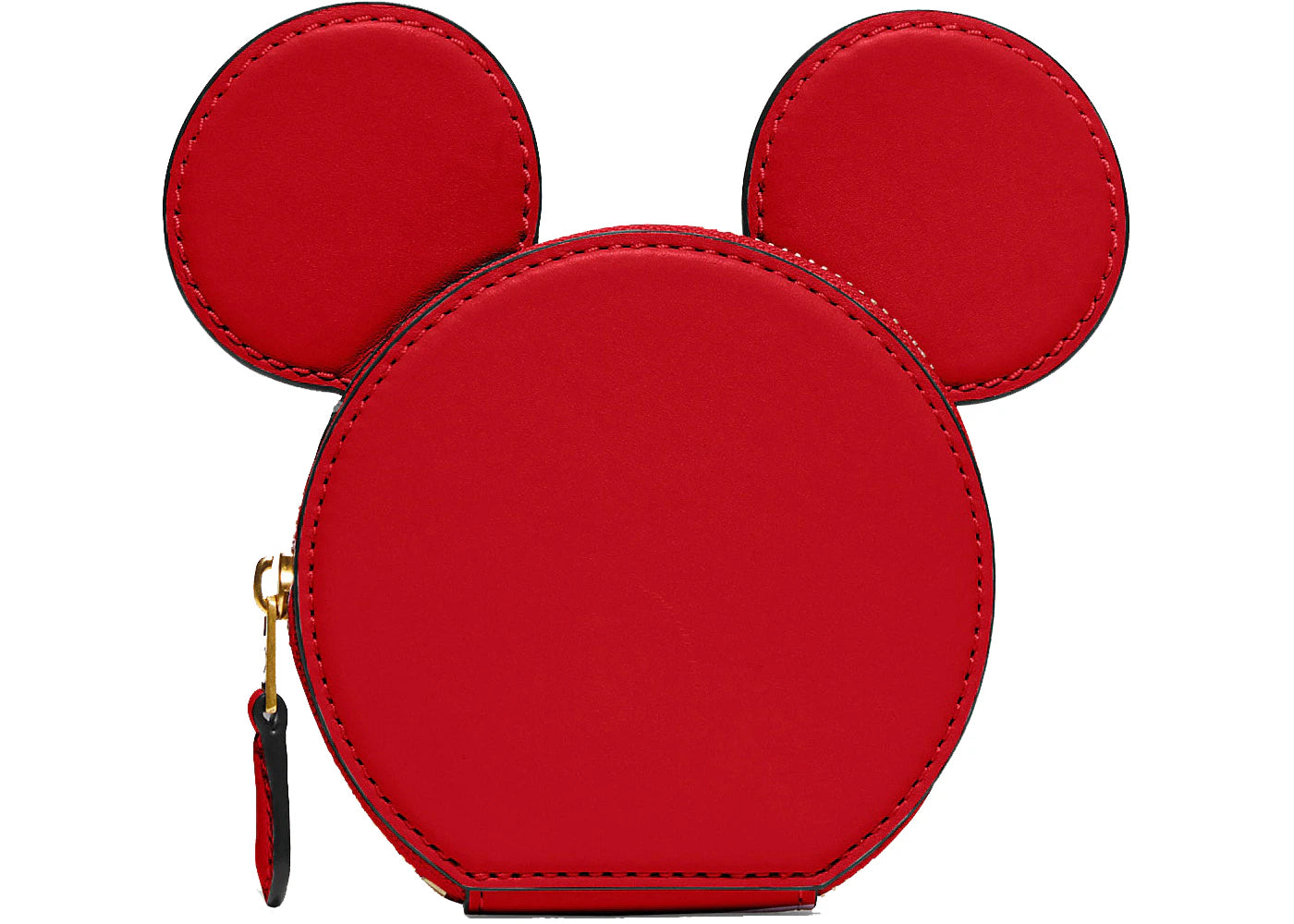 Coach x Disney Mickey Mouse Coin Case Electric Red