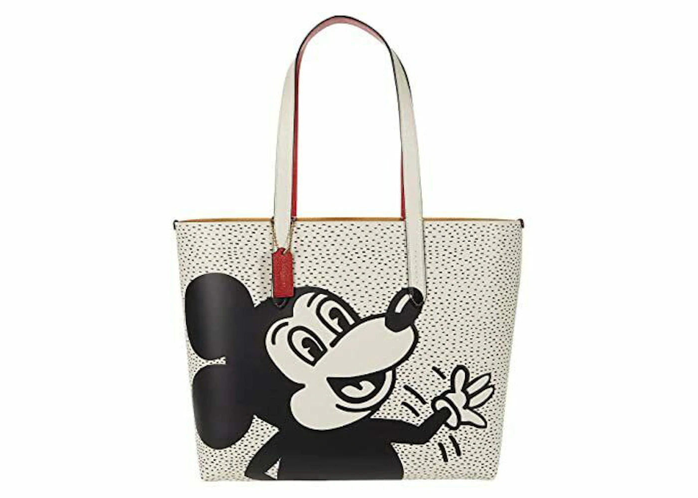 Coach x Keith Haring Disney Tote Bag White/Black