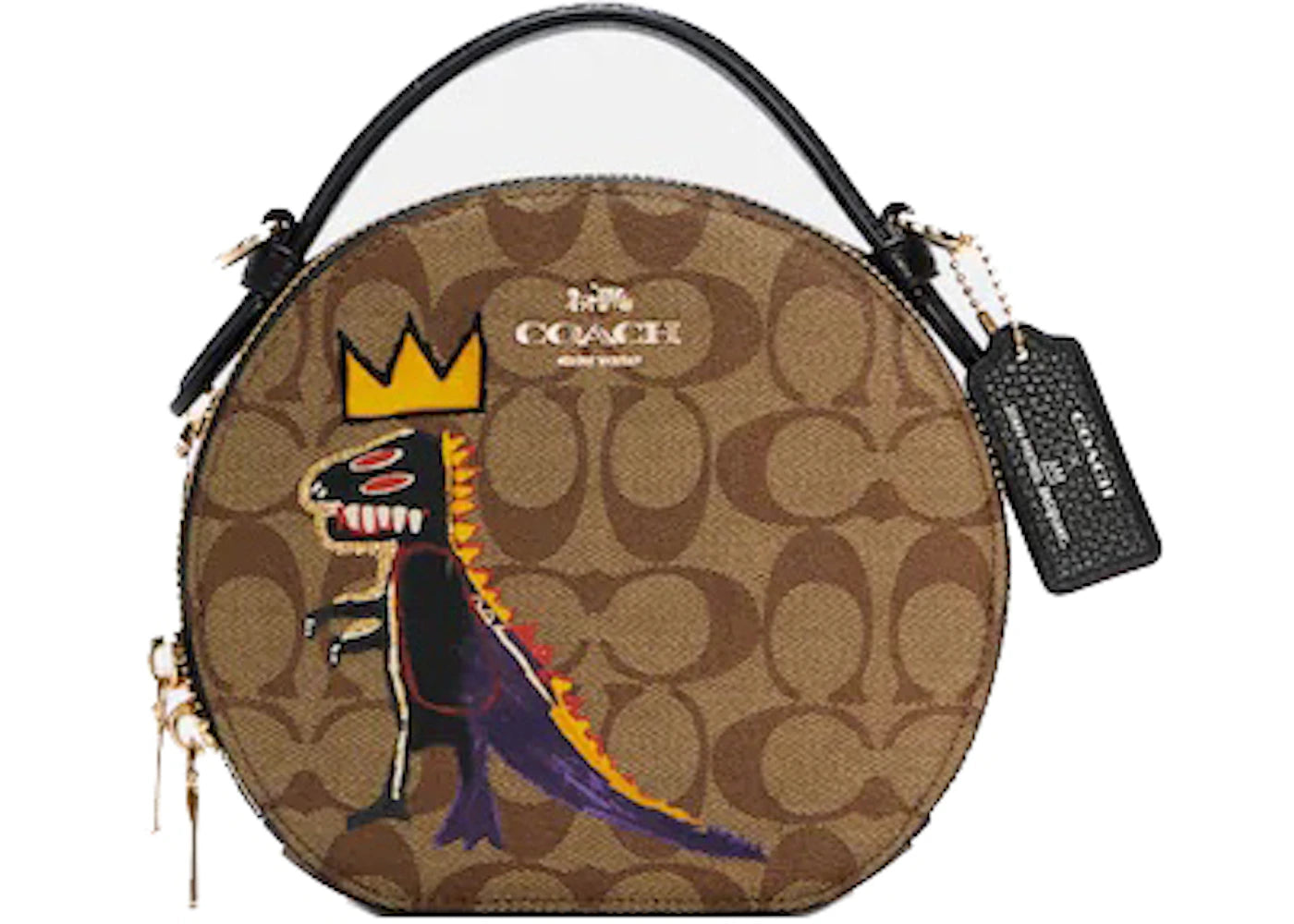 Coach x Michel Basquiat Signature Canteen Crossbody Bag Small Brown