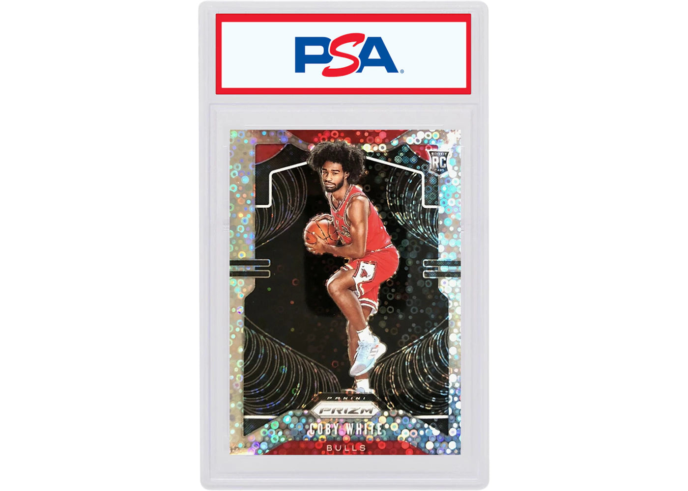 Coby White 2019 Panini Prizm Fast Break Rookie Image Variation Disco #253 (PSA or BGS Graded)