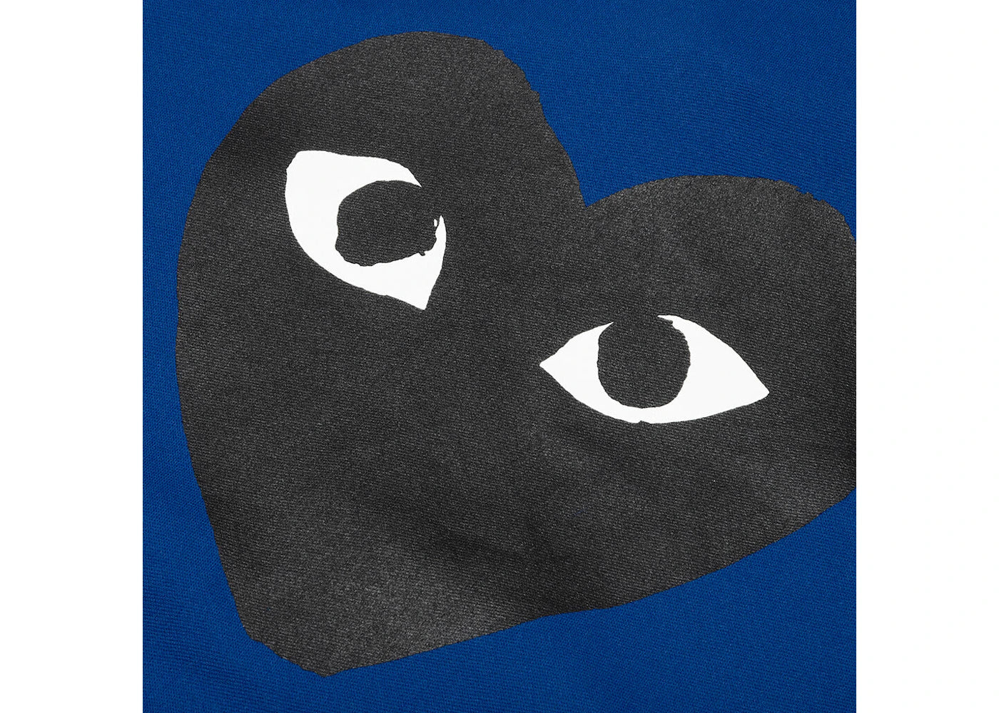 Comme des Garcons PLAY Play Big Black Heart Zip Up Hoodie Navy