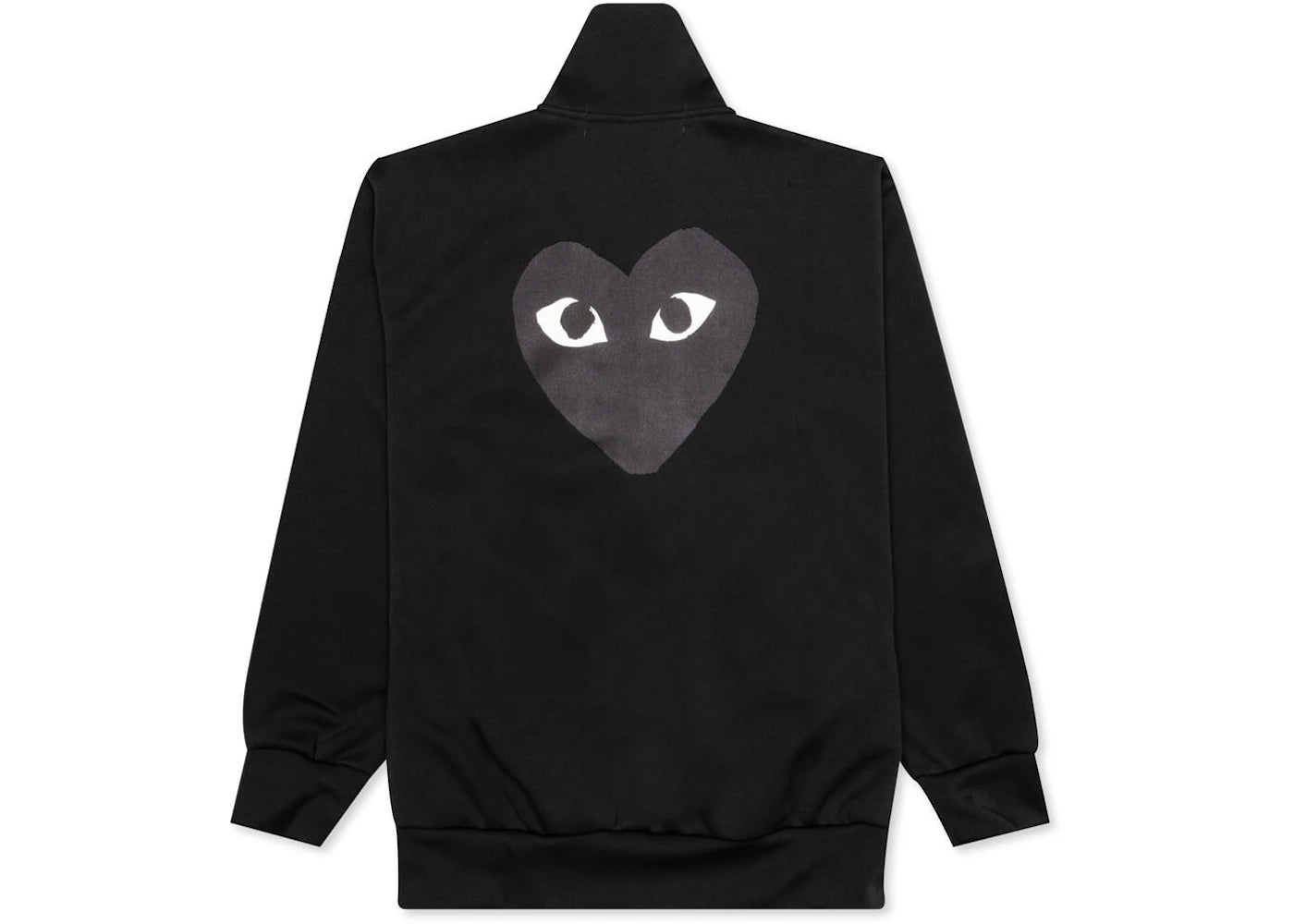 Comme des Garcons PLAY Play Big Black Heart Zip Up Sweatshirt Black