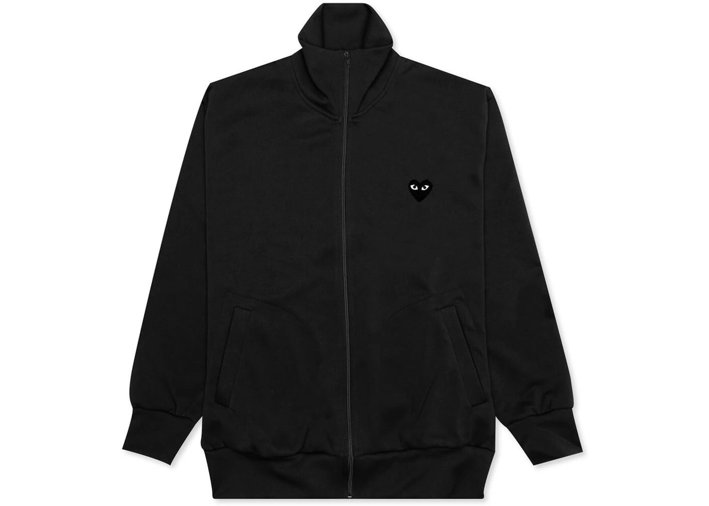 Comme des Garcons PLAY Play Big Black Heart Zip Up Sweatshirt Black