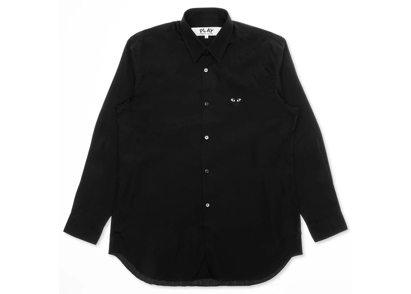 Comme des Garcons PLAY Play Black Emblem Button Up Shirt Black