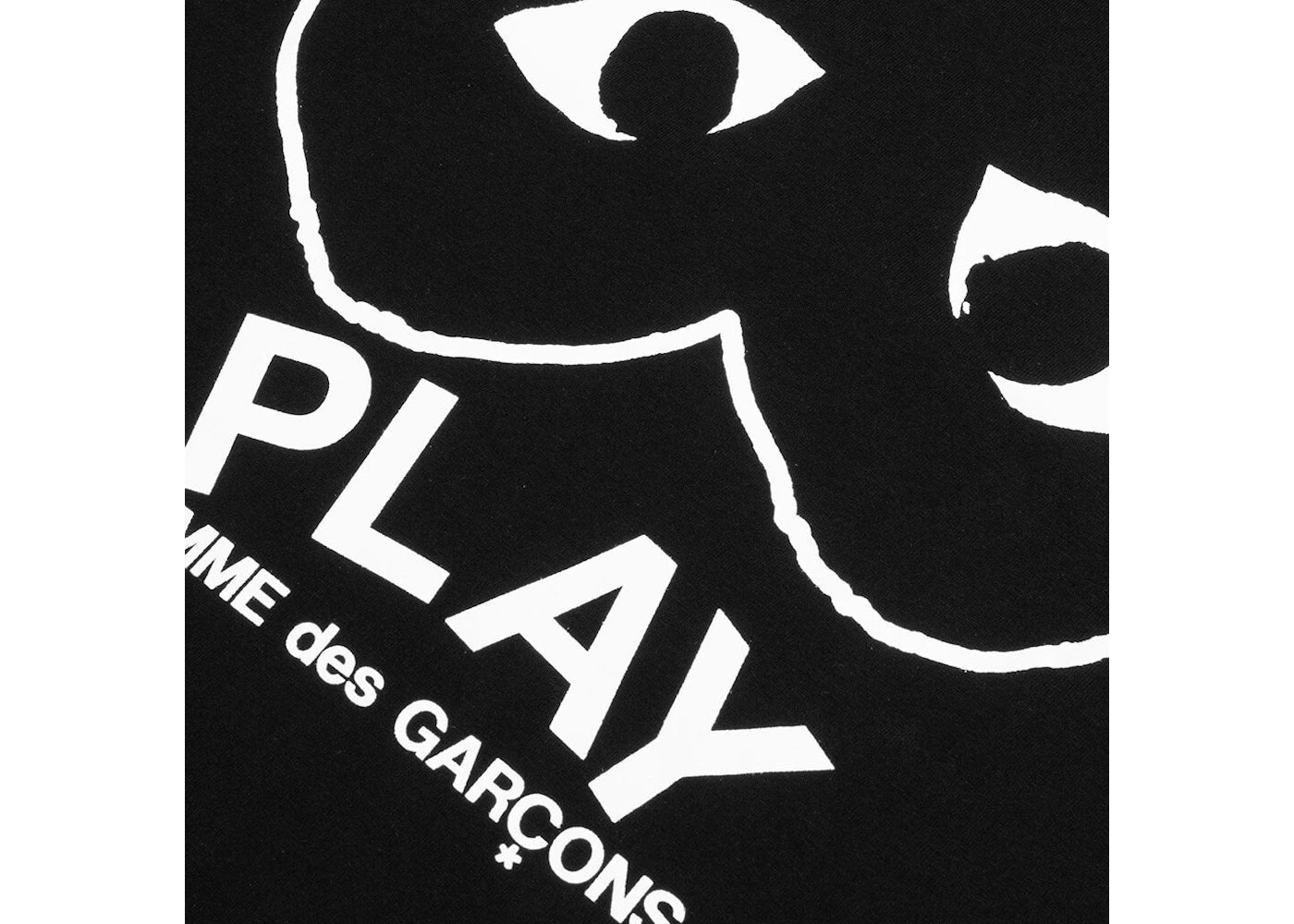 Comme des Garcons PLAY Play Inverted Outline Heart T-shirt Black