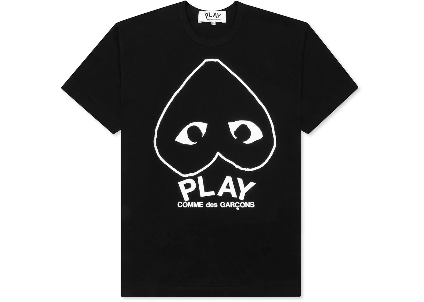 Comme des Garcons PLAY Play Inverted Outline Heart T-shirt Black