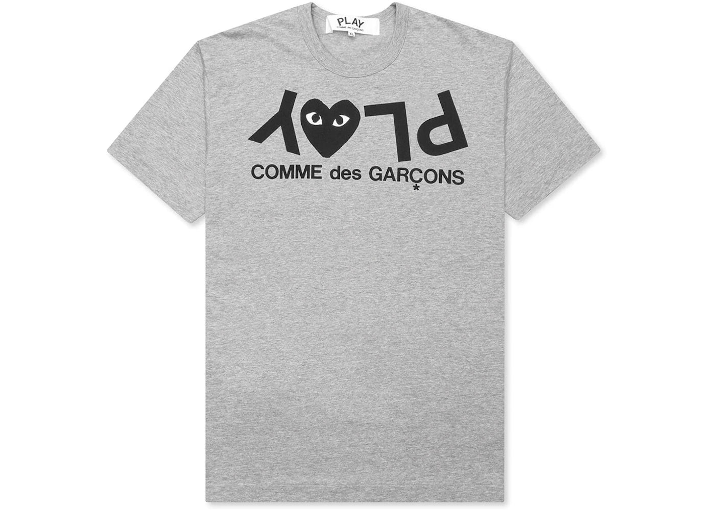 Comme des Garcons PLAY Play Inverted Text T-shirt Grey