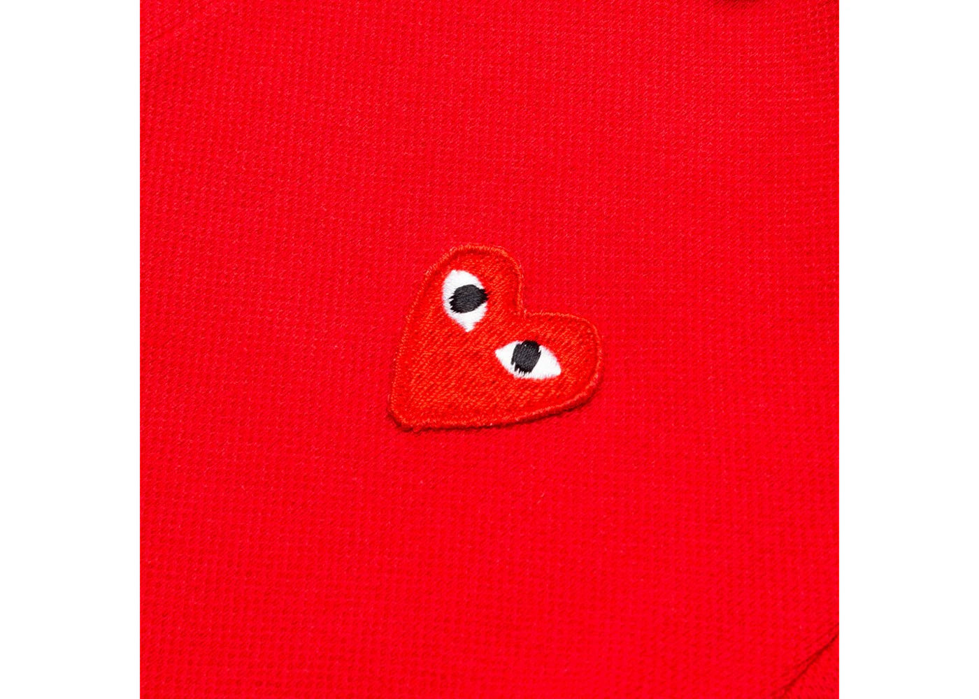 Comme des Garcons PLAY Play Kid's Red Emblem Polo Red