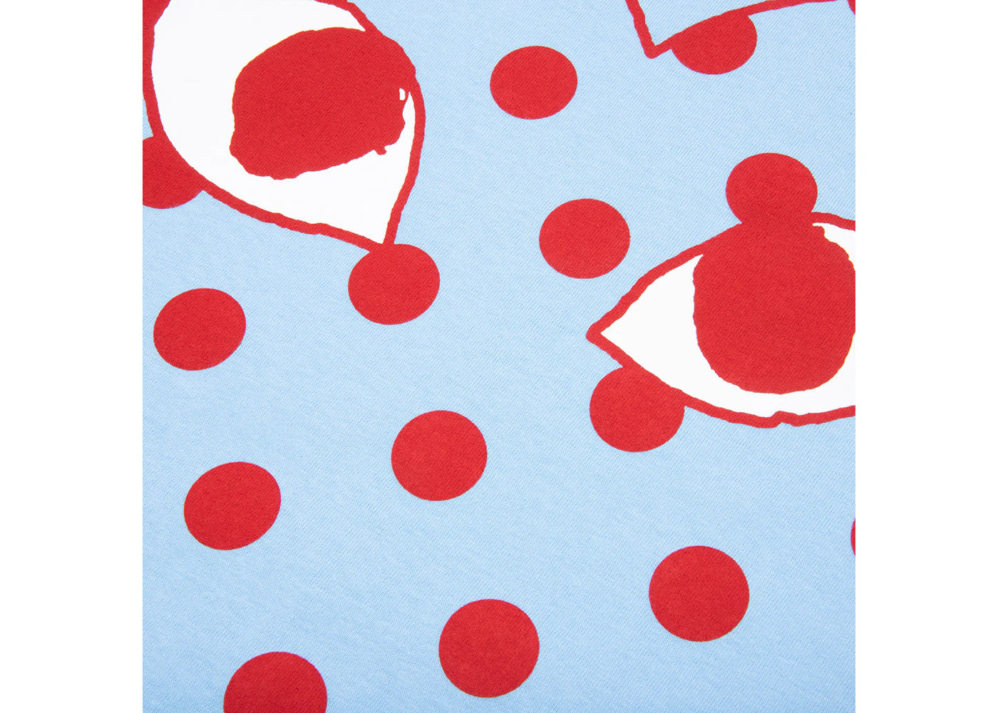 Comme des Garcons PLAY Play Pastelle Polka Dot Red Heart T-shirt Blue