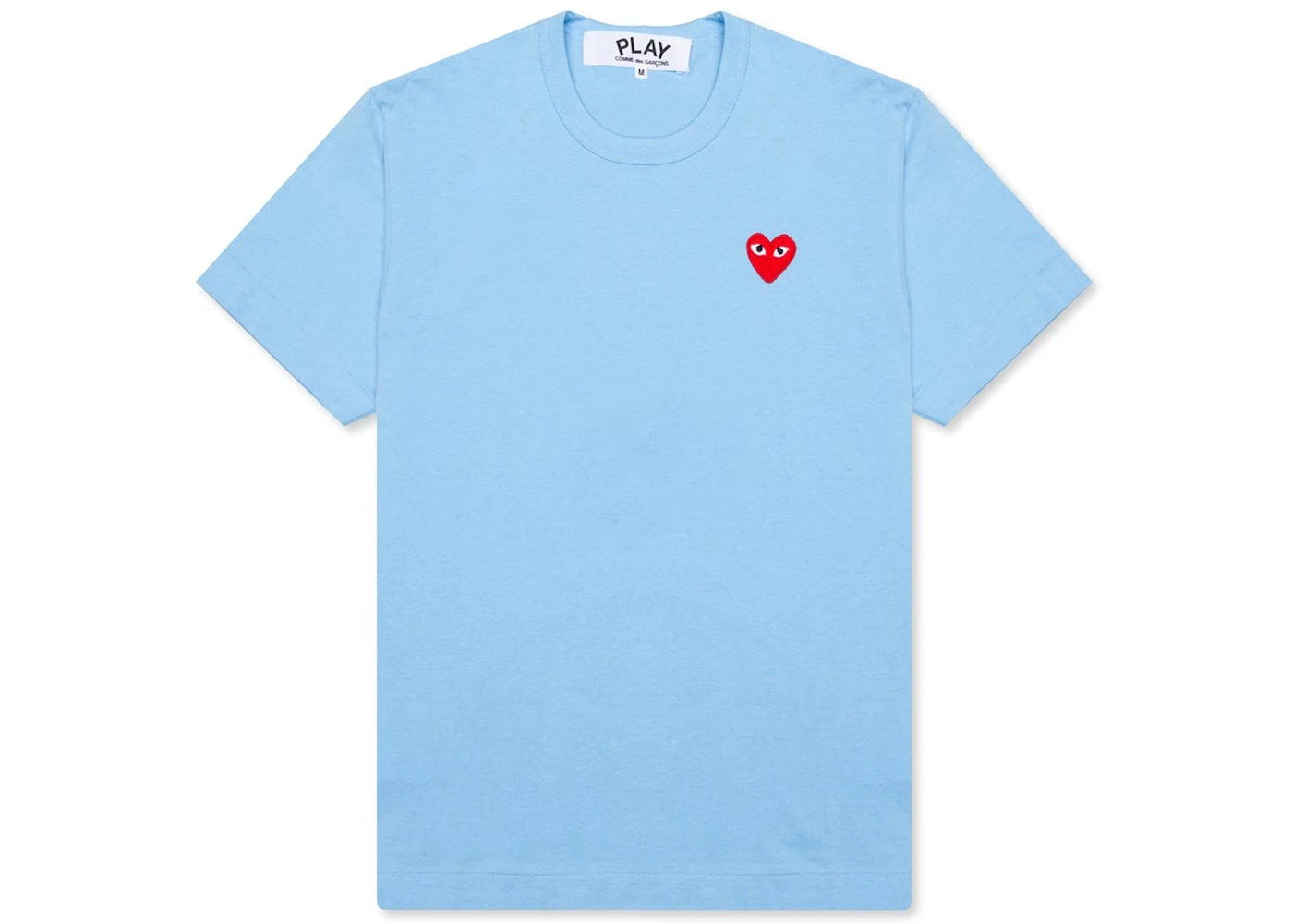 Comme des Garcons PLAY Play Pastelle Red Emblem T-shirt Blue