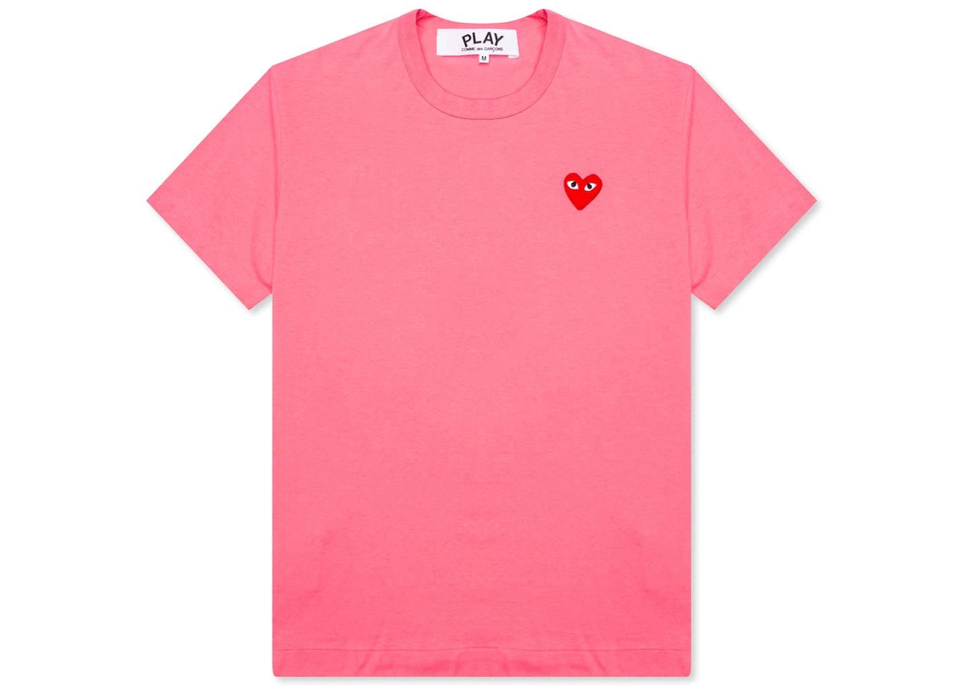 Comme des Garcons PLAY Play Pastelle Red Emblem T-shirt Pink