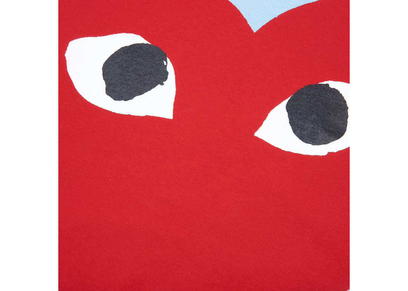 Comme des Garcons PLAY Play Pastelle Red Heart T-shirt Blue