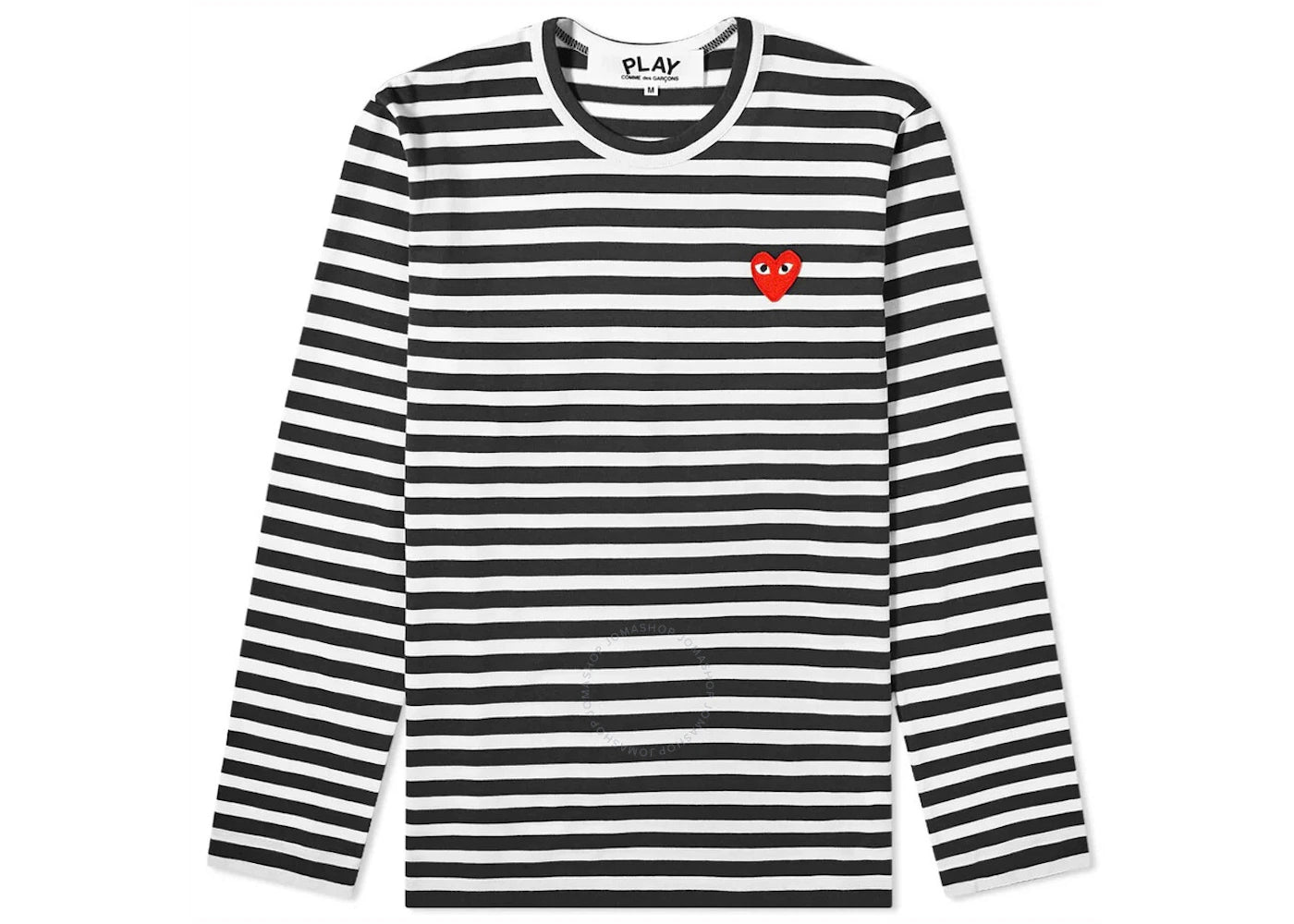 Comme des Garcons PLAY PLAY Striped L/S T-shirt Black/White