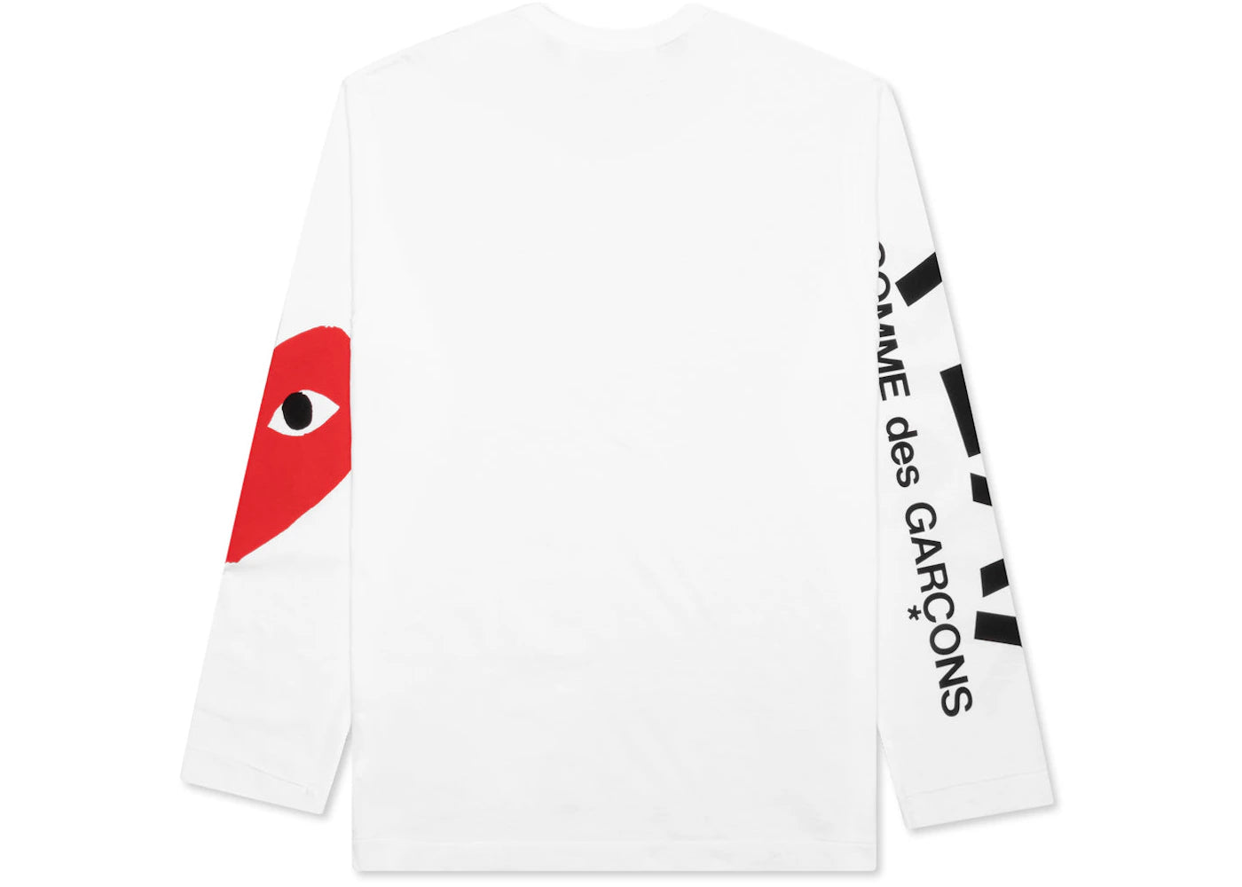 Comme des Garcons PLAY Play Red Big Heart L/S T-shirt White