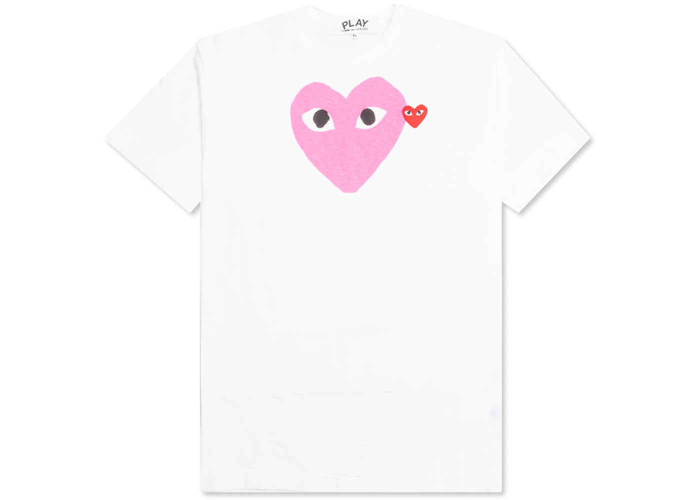 Comme des Garcons PLAY Play Red Emblem Heart T-shirt White/Pink