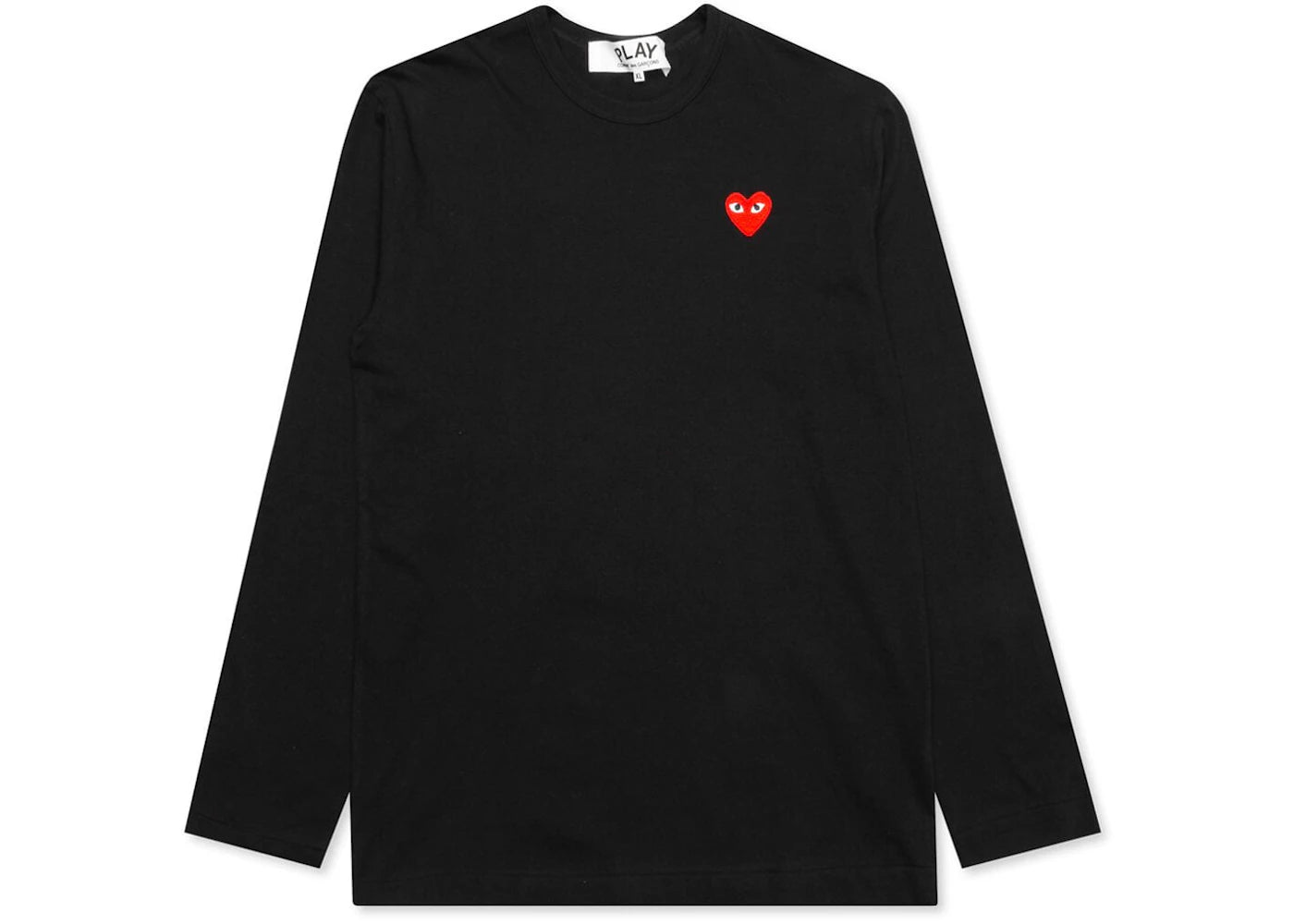 Comme des Garcons PLAY Play Red Emblem L/S T-shirt Black