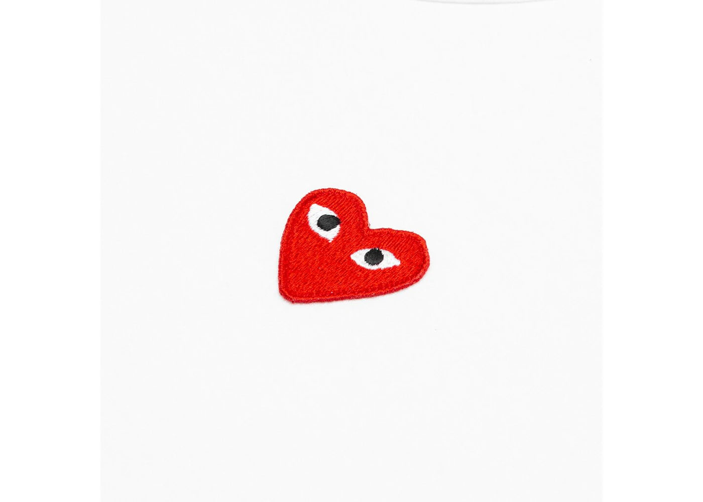 Comme des Garcons PLAY Play Red Half Heart T-shirt White