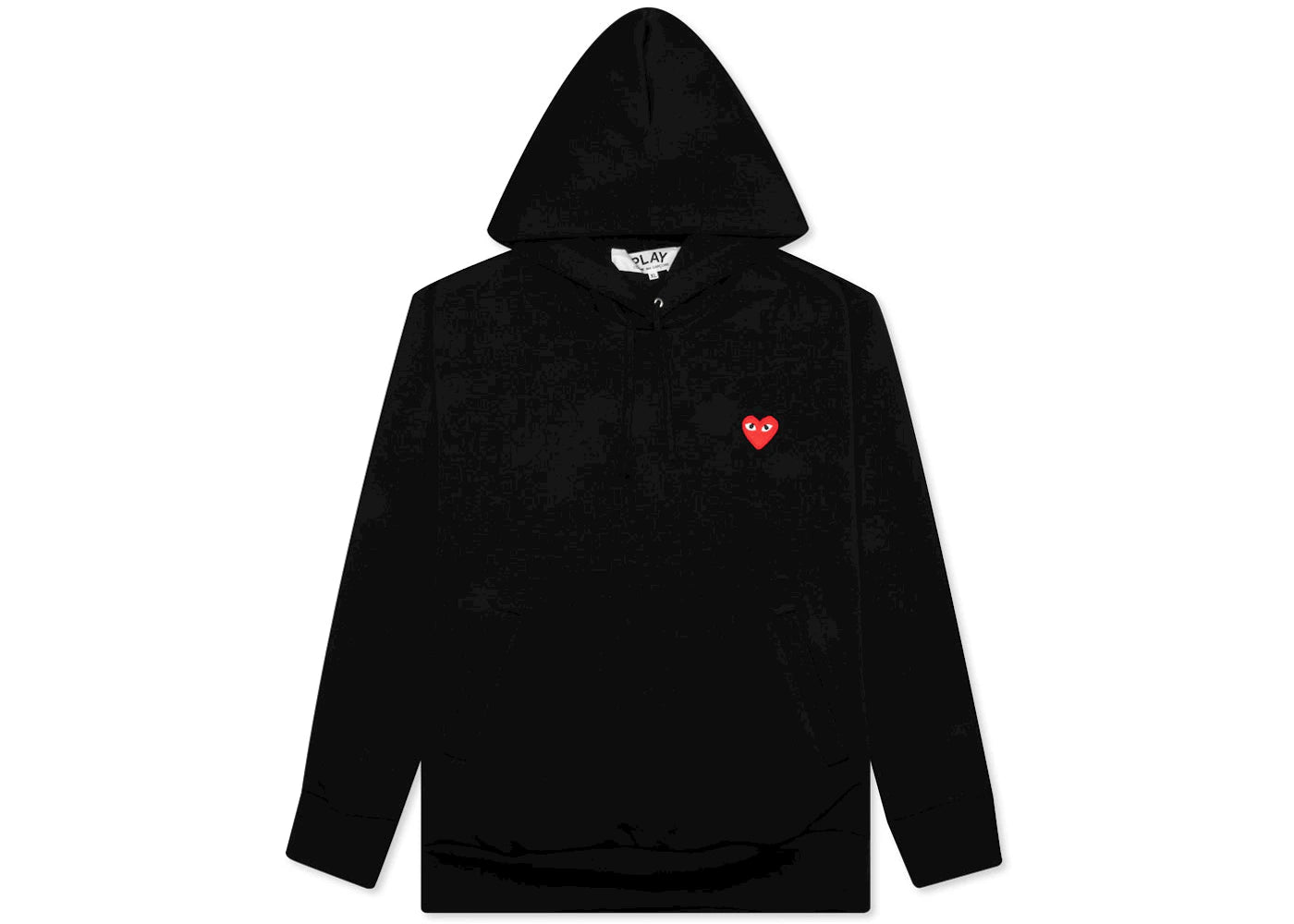 Comme des Garcons PLAY Play Red Heart Hoodie Black