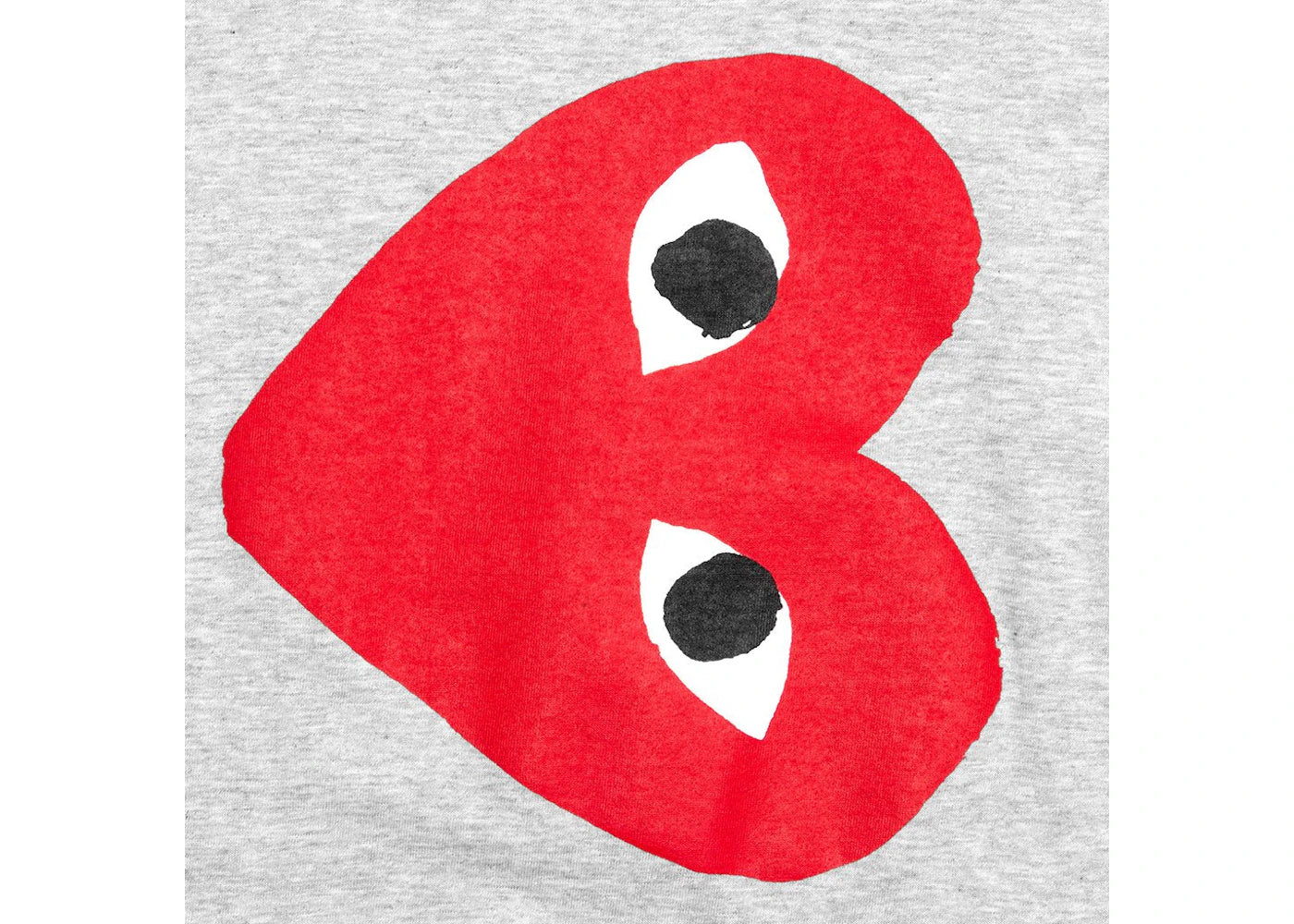 Comme des Garcons PLAY Play Red Sideways Heart L/S T-shirt Grey