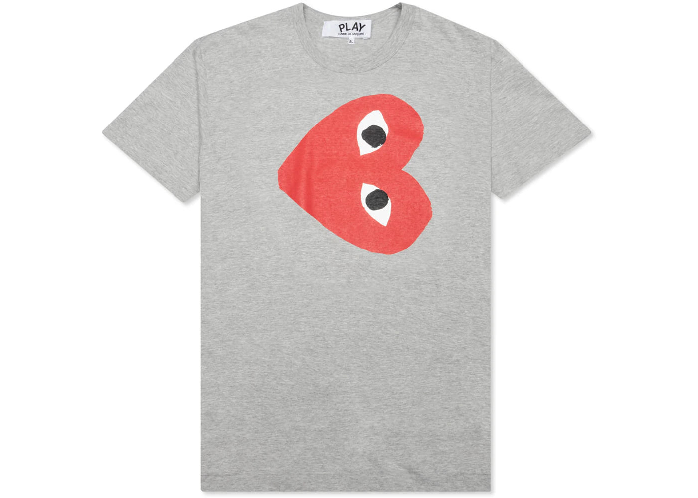 Comme des Garcons PLAY Play Red Sideways Heart T-shirt Grey