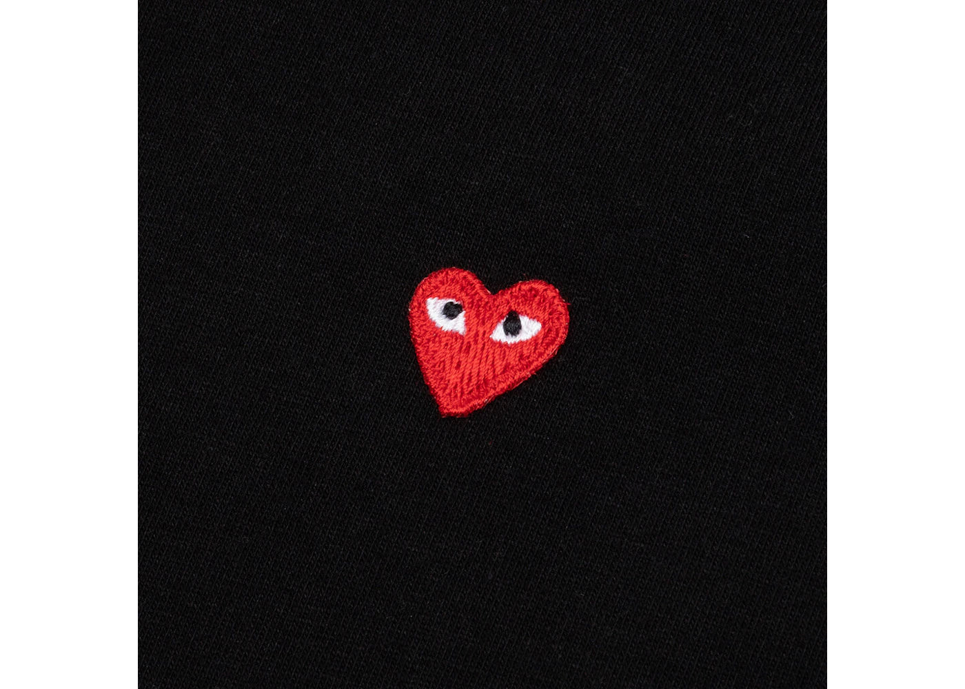 Comme des Garcons PLAY Play Small Red Heart L/S T-shirt Black
