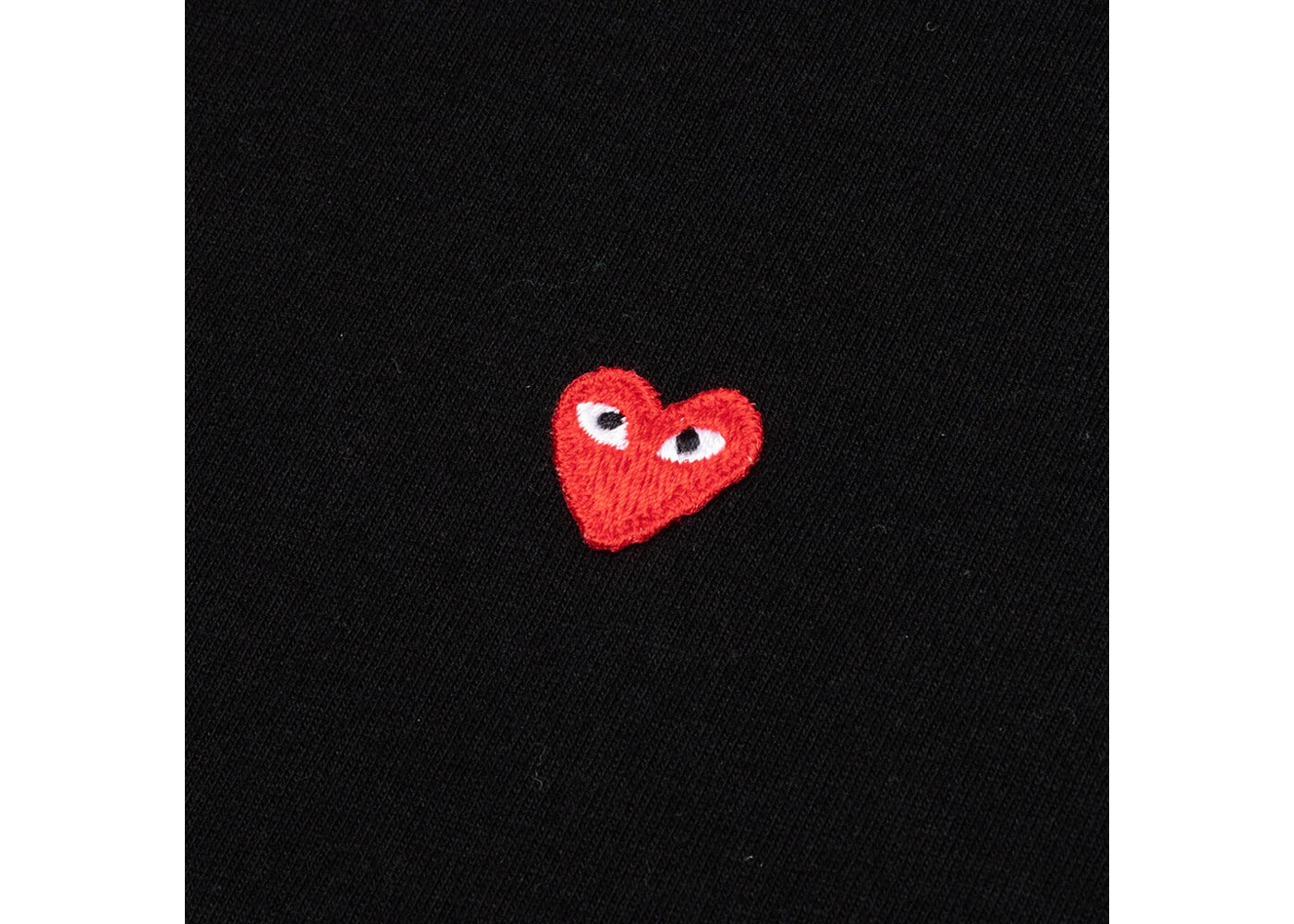 Comme des Garcons PLAY Play Small Red Heart T-shirt Black