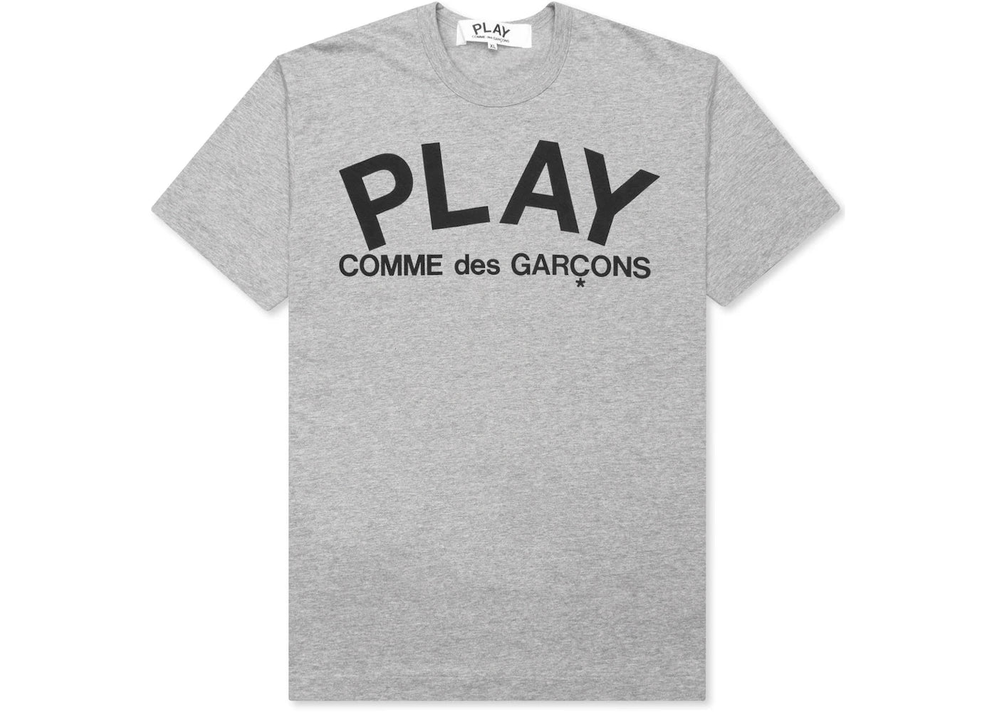 Comme des Garcons PLAY Play Text T-shirt Grey